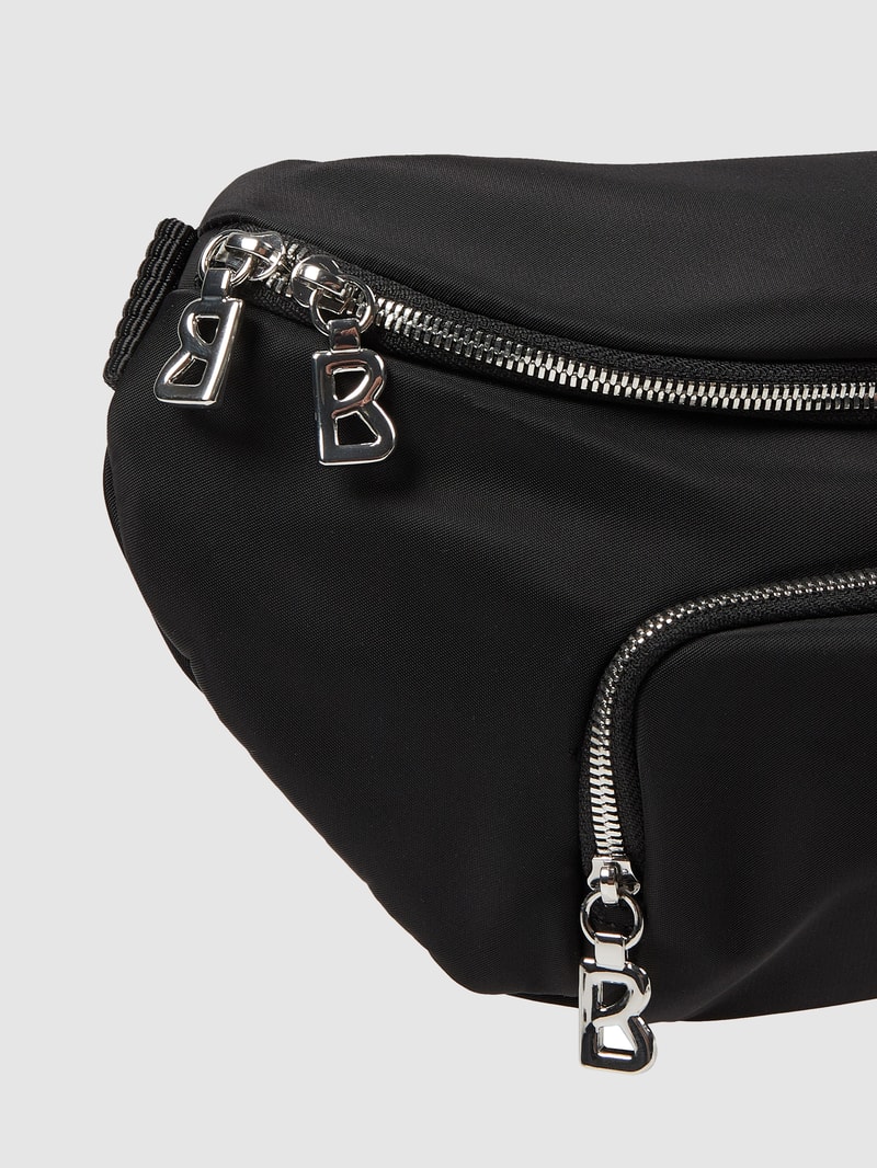 Bauchtasche mit Zweiwege-Reißverschluss Modell 'Verbier Janika' in schwarz