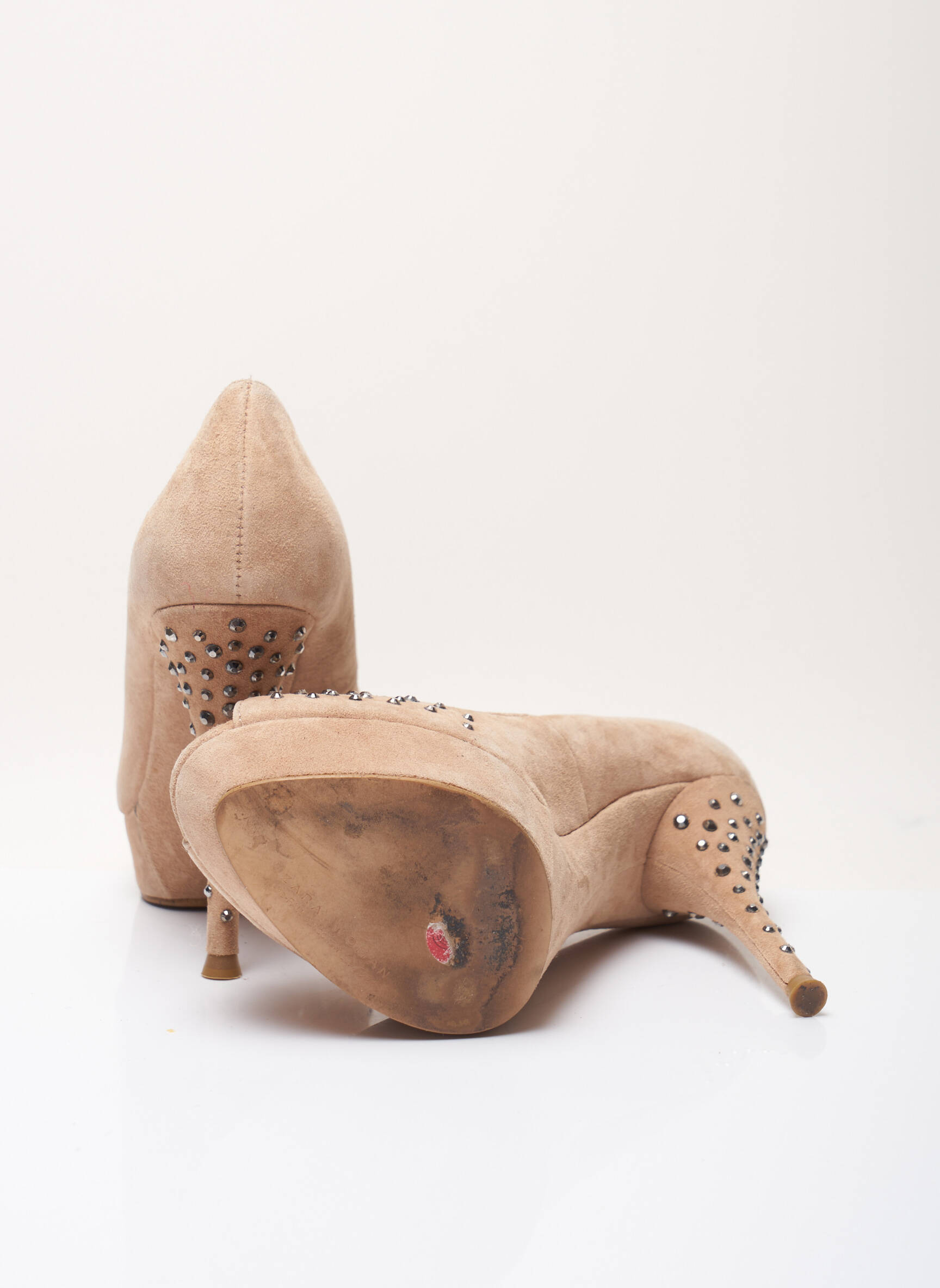Zara Sandales Nu Pieds Femme couleur rose