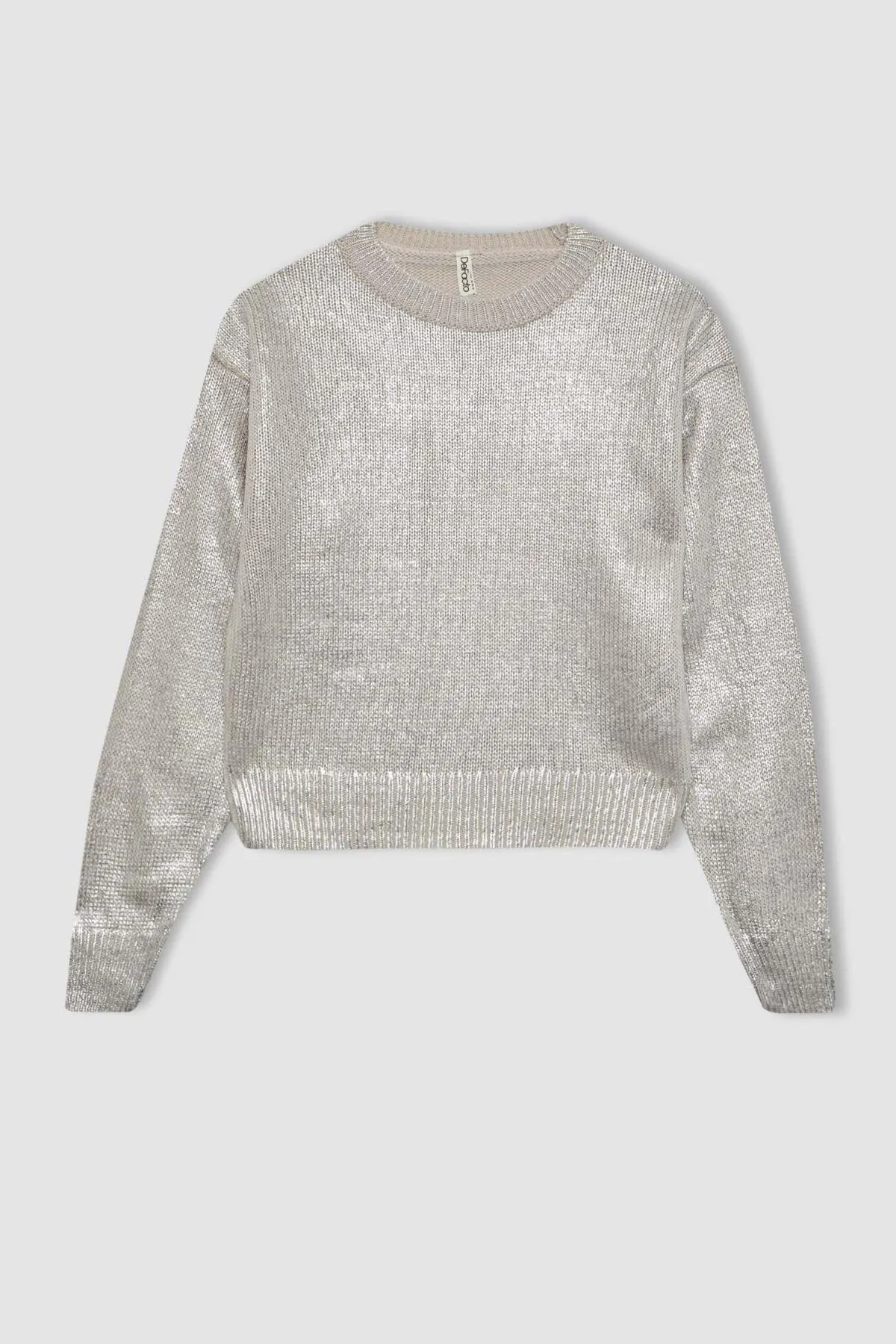 DeFacto  Mädchenpullover mit normaler Passform und Rundhalsausschnitt