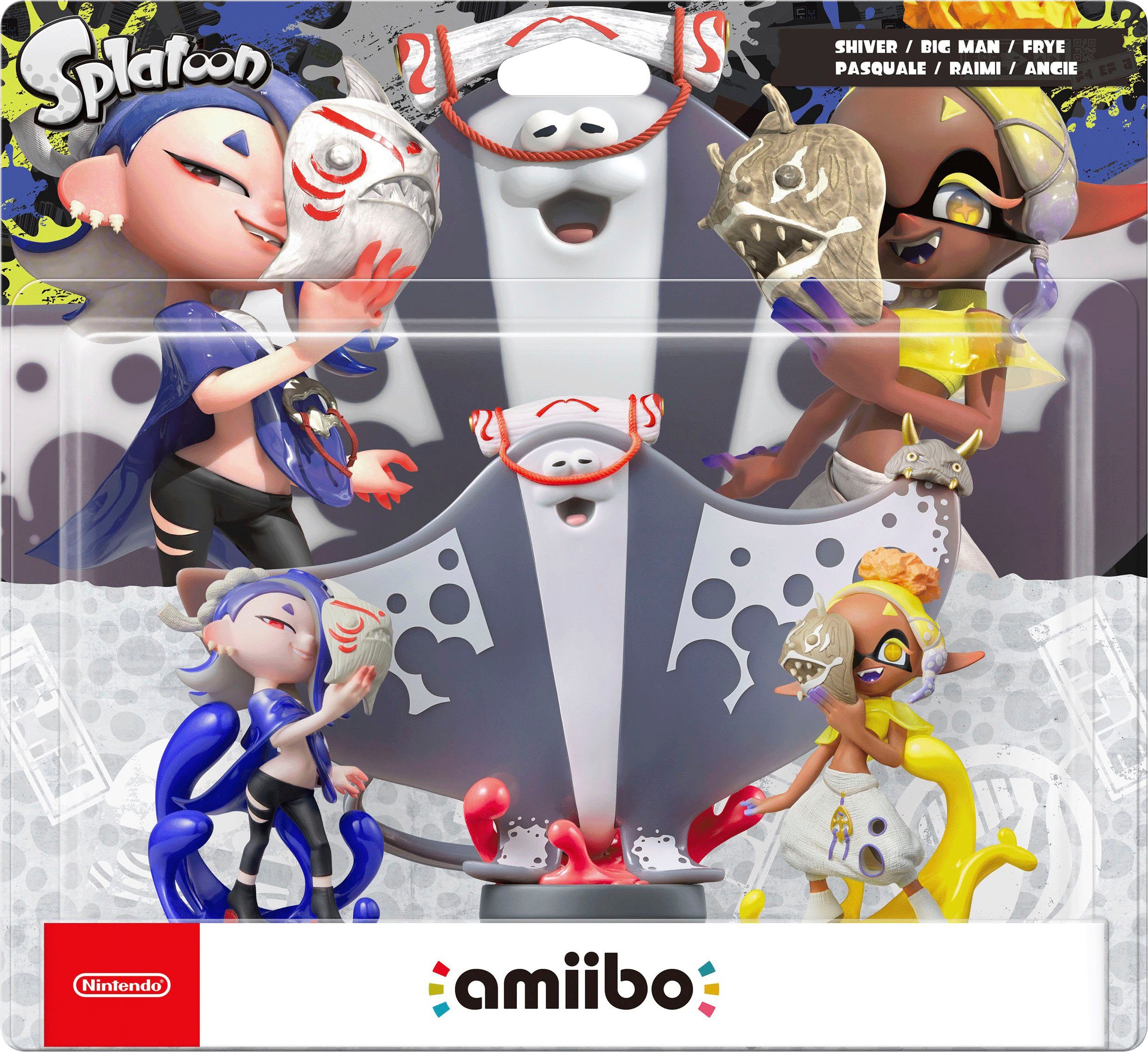 Nintendo Switch Spielfigur Splatoon 3 Dreierpack: Mako, Muri & Mantaro
