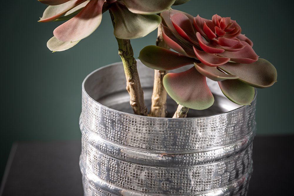 riess-ambiente Übertopf ORIENT silber (Set, 3 St), Vase · für Pflanzen · Metall · Handarbeit · Dekoration
