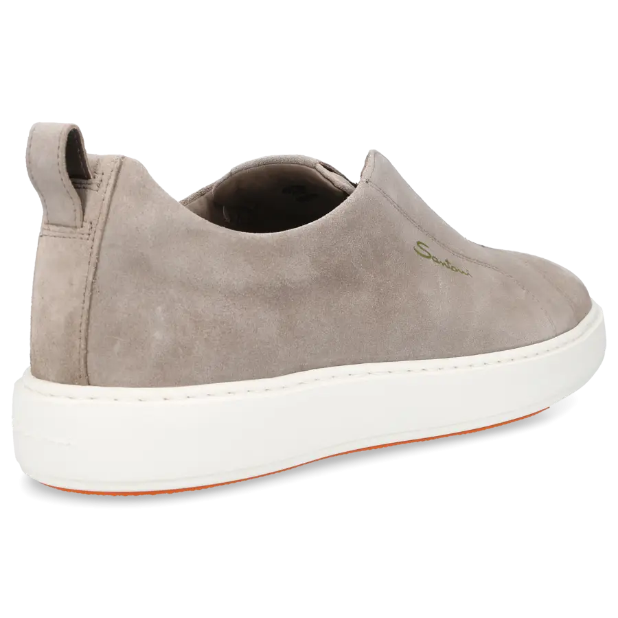 Santoni - Sneaker low Slip-ons MBCD21 Veloursleder - grau