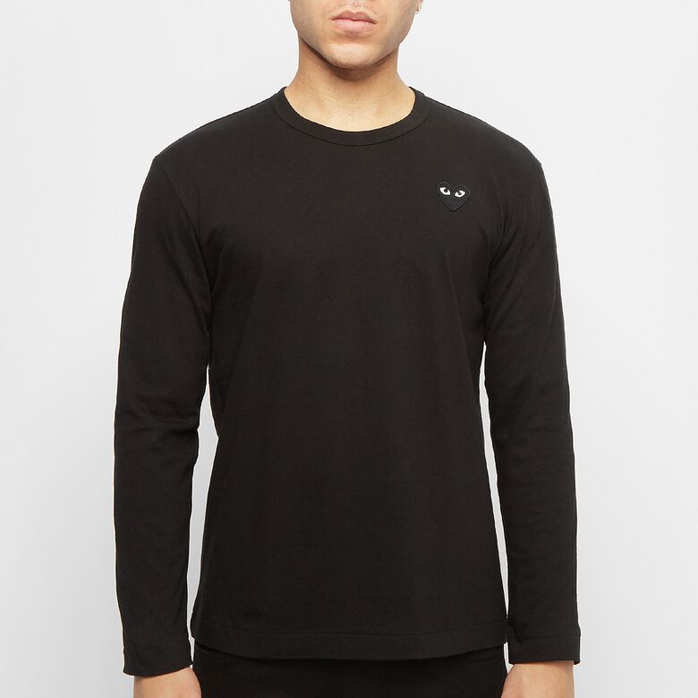 Comme des Garcons Play Play Black Heart Long Sleeve T-Shirt black