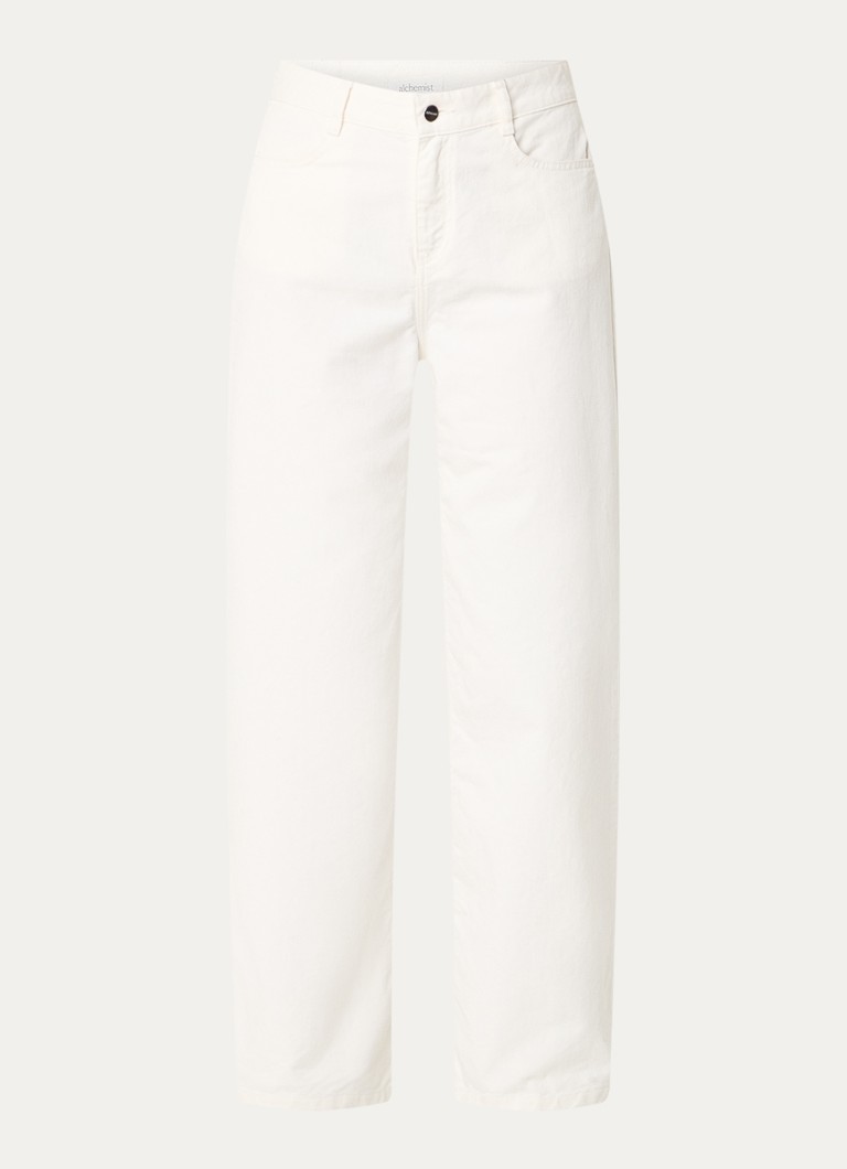 alchemist Star high waist straight leg jeans with colored wash