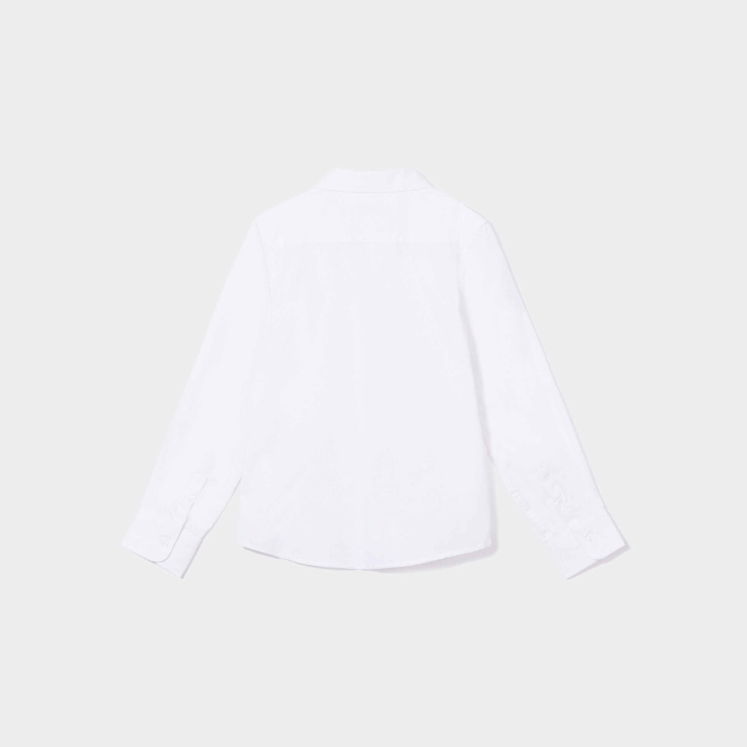 Chemise manches longues blanc garçon | La Halle