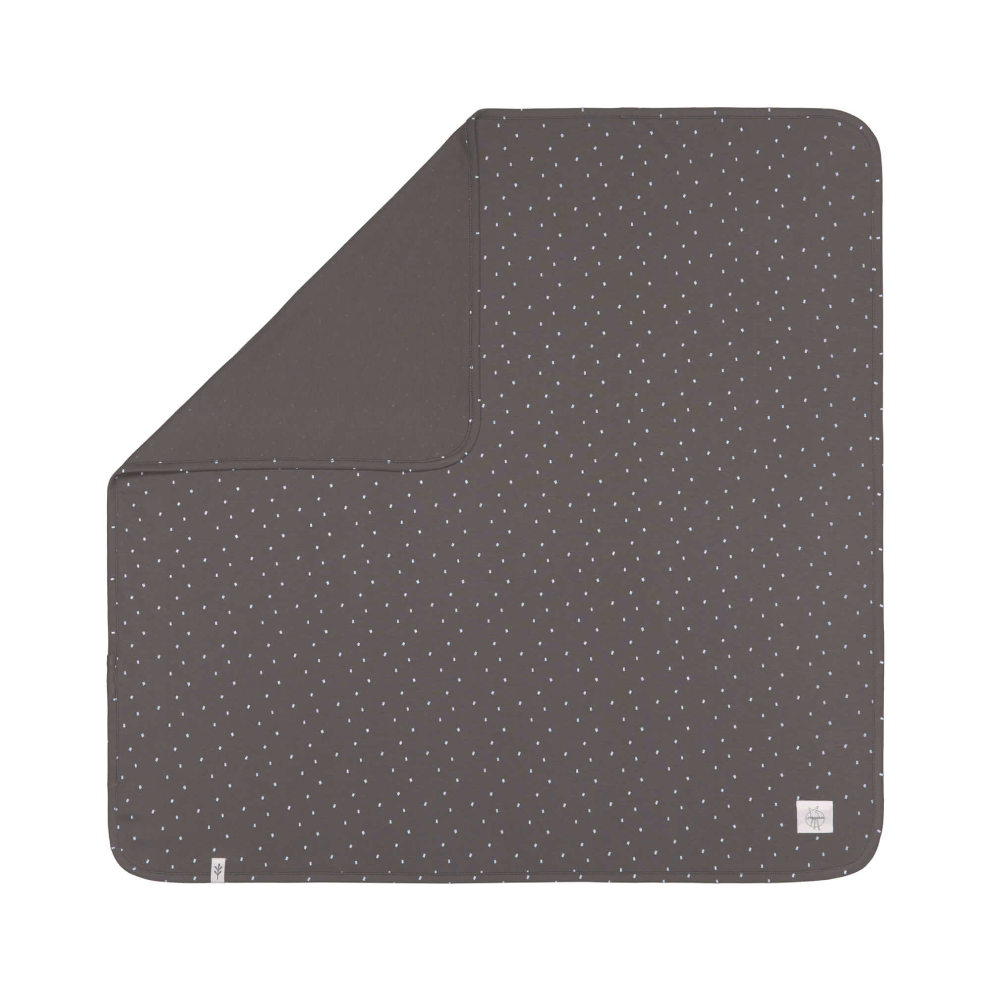 Babydecke - Bio Baumwolle, Spots Anthracite