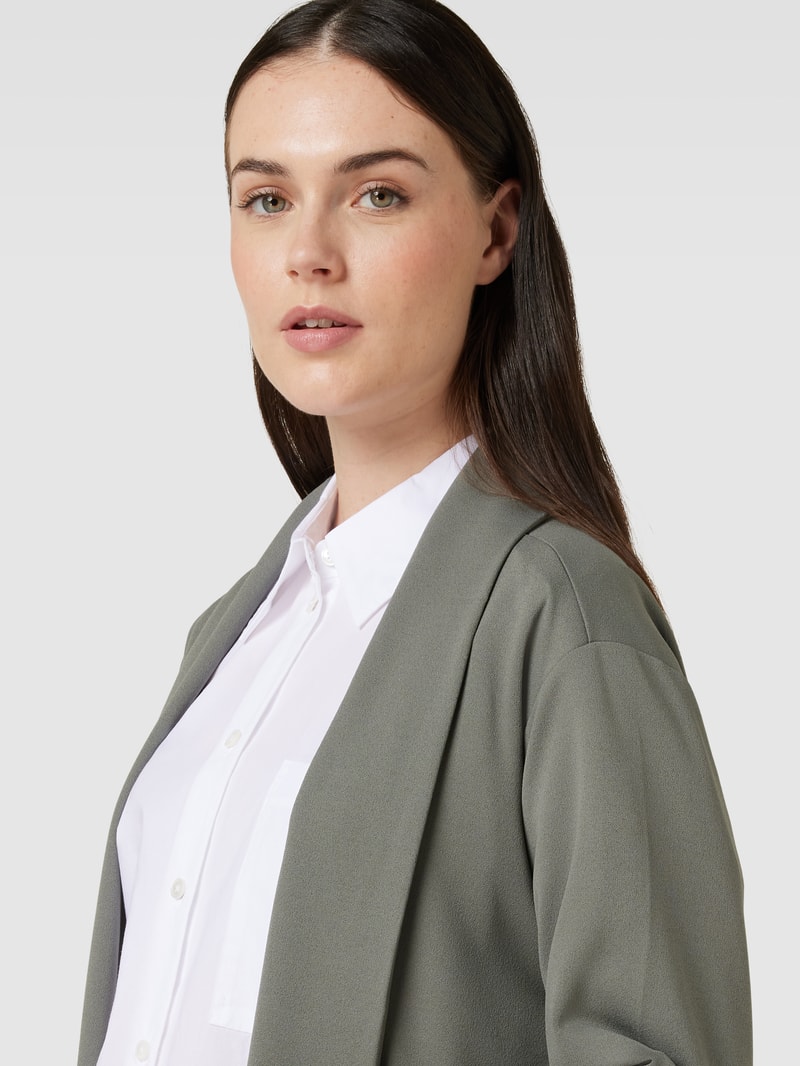 Blazer mit Schalkragen Modell 'Siham' in schilf