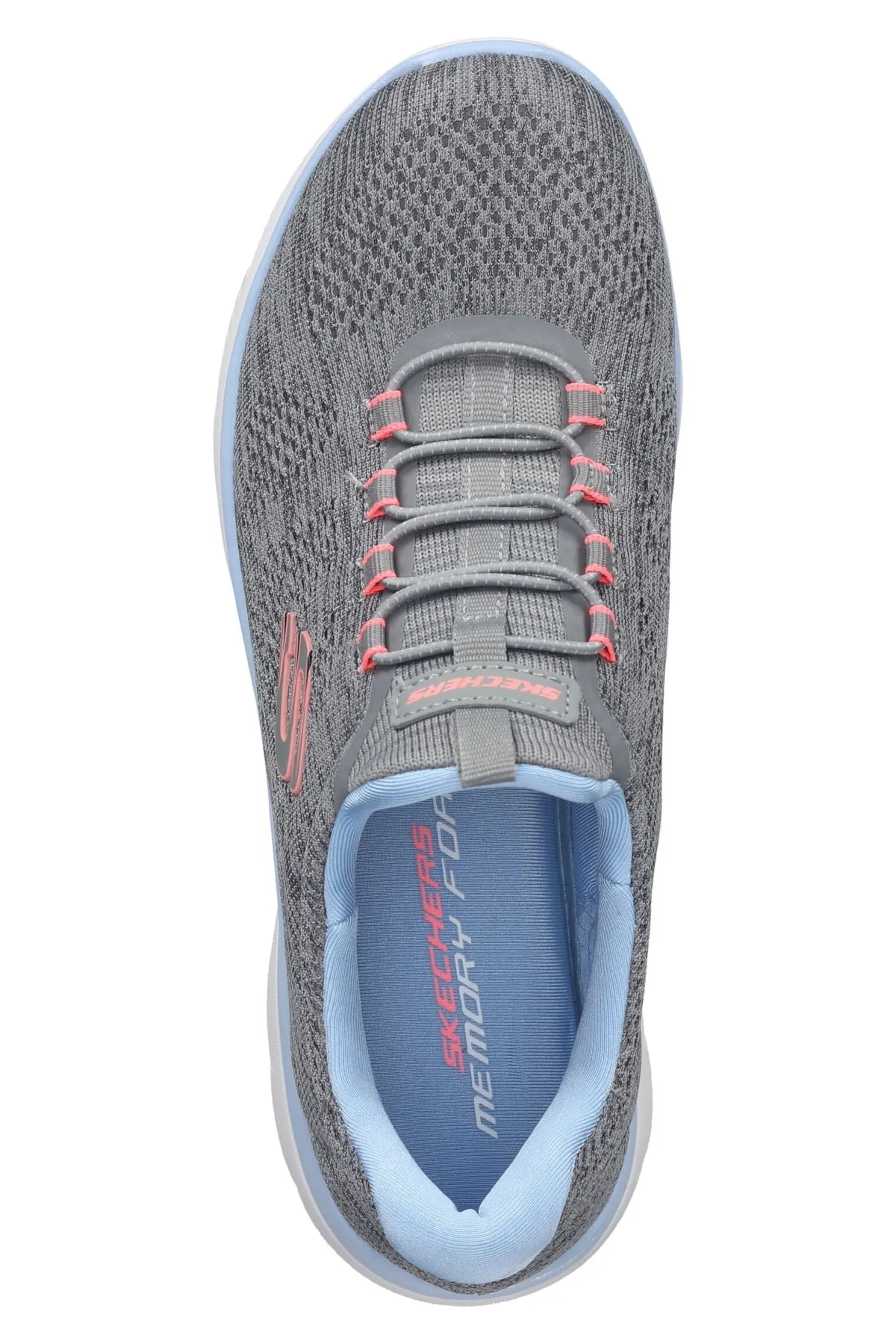 SKECHERS  Sneaker - Grau - Flacher Absatz