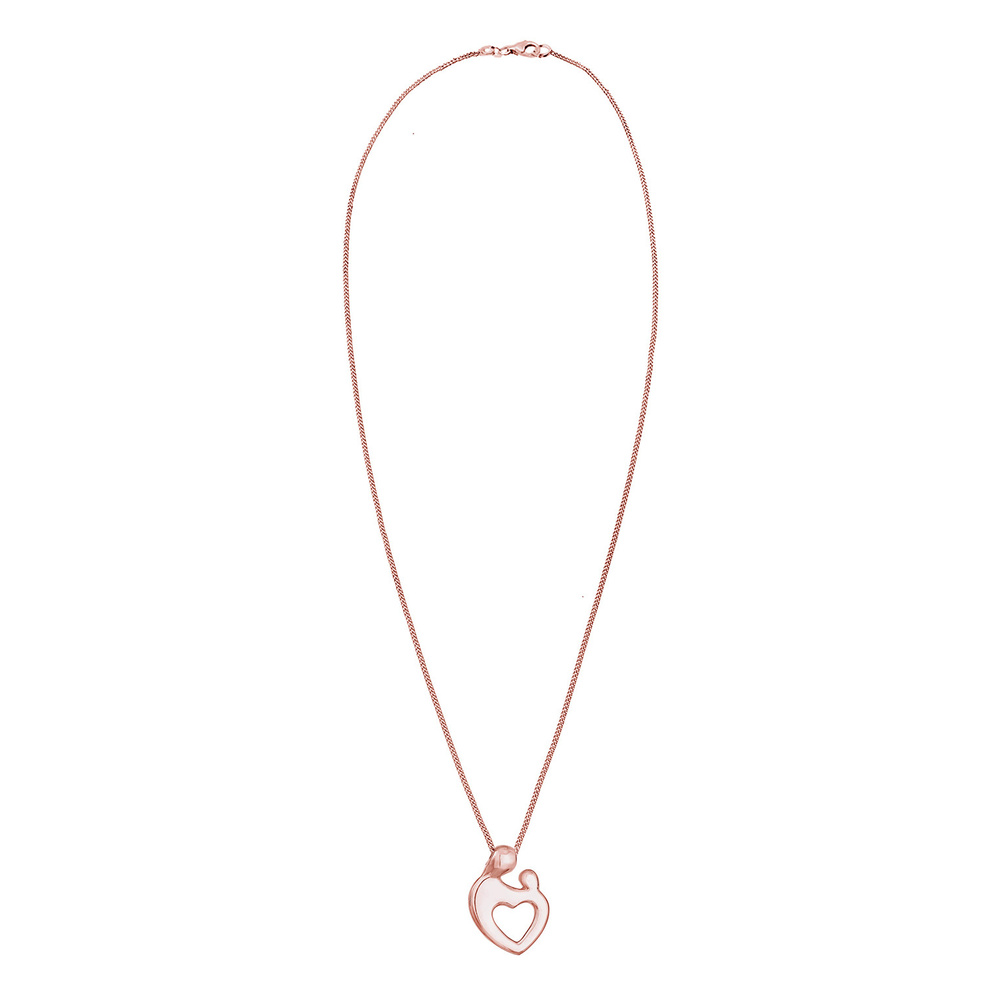 Elli Elli Collier Femmes Mère Enfant Cœur Connexion en Argent Sterling 925 Bijoux