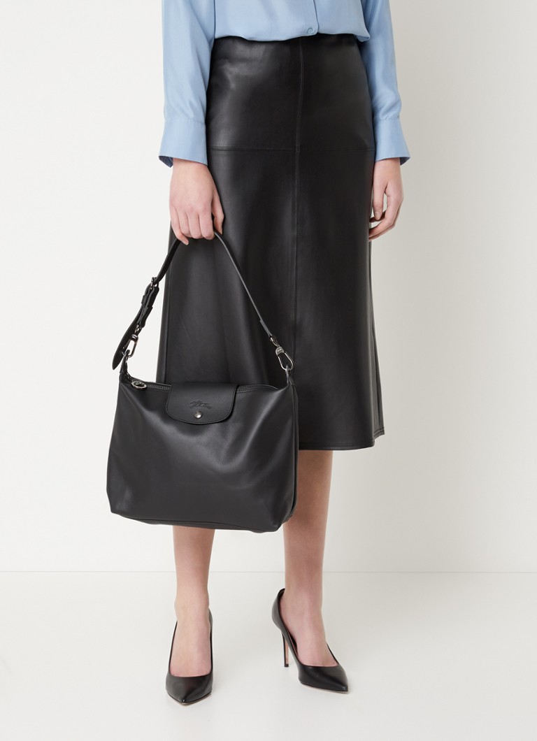 Longchamp Le Pliage Xtra nahkainen olkalaukku M