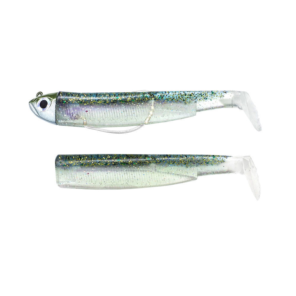 Isca artificial macia Shad Fiiish Combo Black Minnow 120 Shore 12cm, 12g