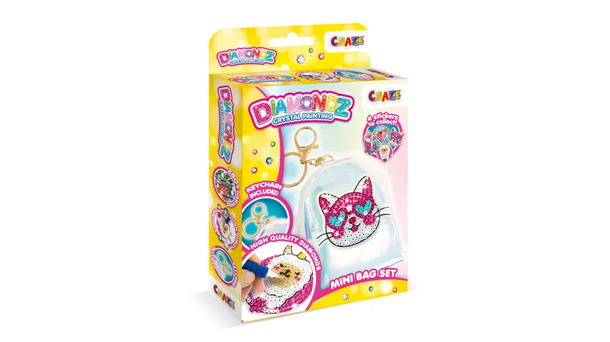 CRAZE DIAMONDZ CRSYTAL PAINTING Mini Bag Set