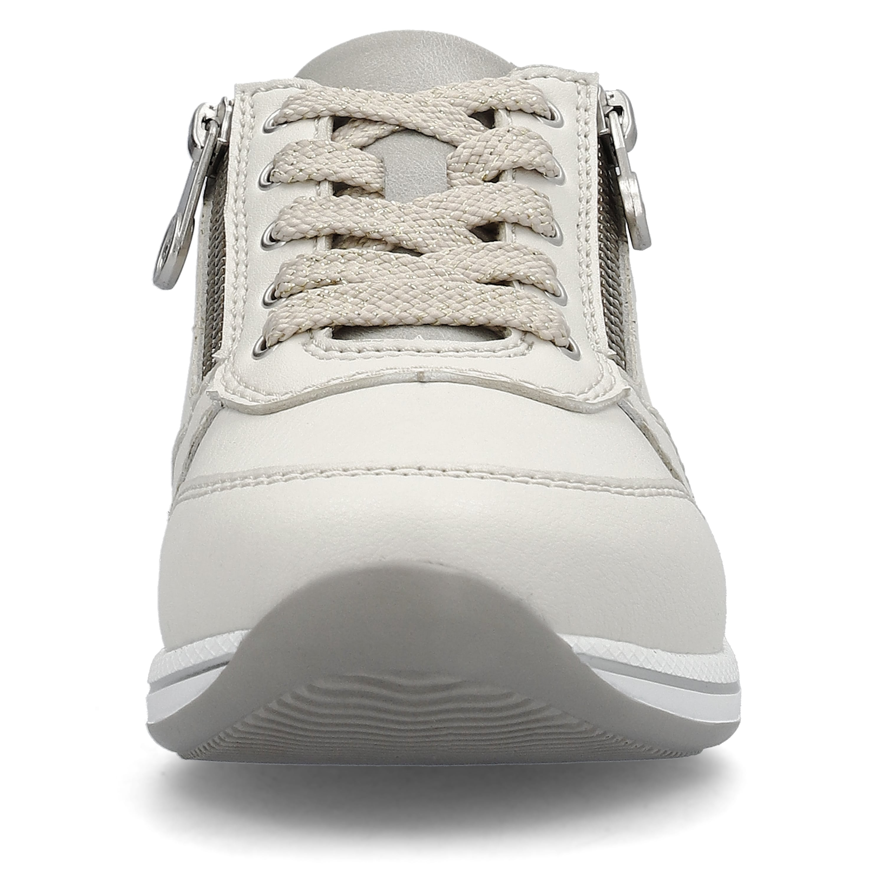 Rieker Damen Sneaker Low cremeweiss