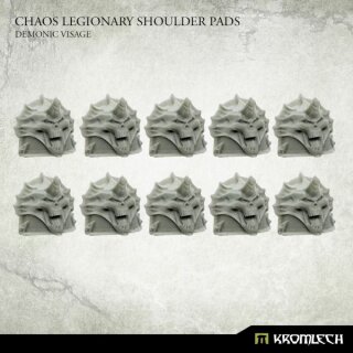 Chaos Legionary Shoulder Pads: Demon Visage (10)