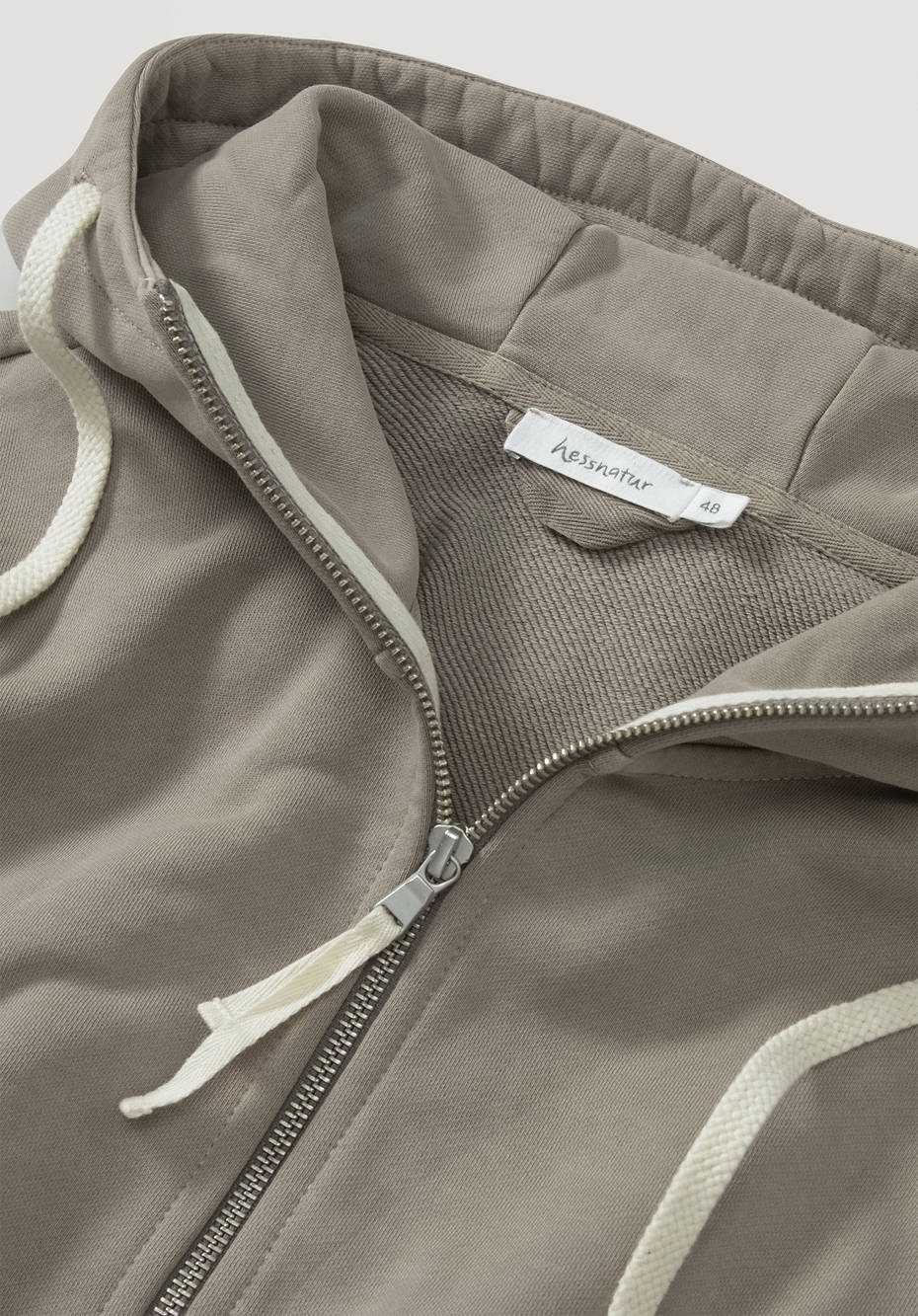 Zip-Hoodie aus reiner Bio-Baumwolle