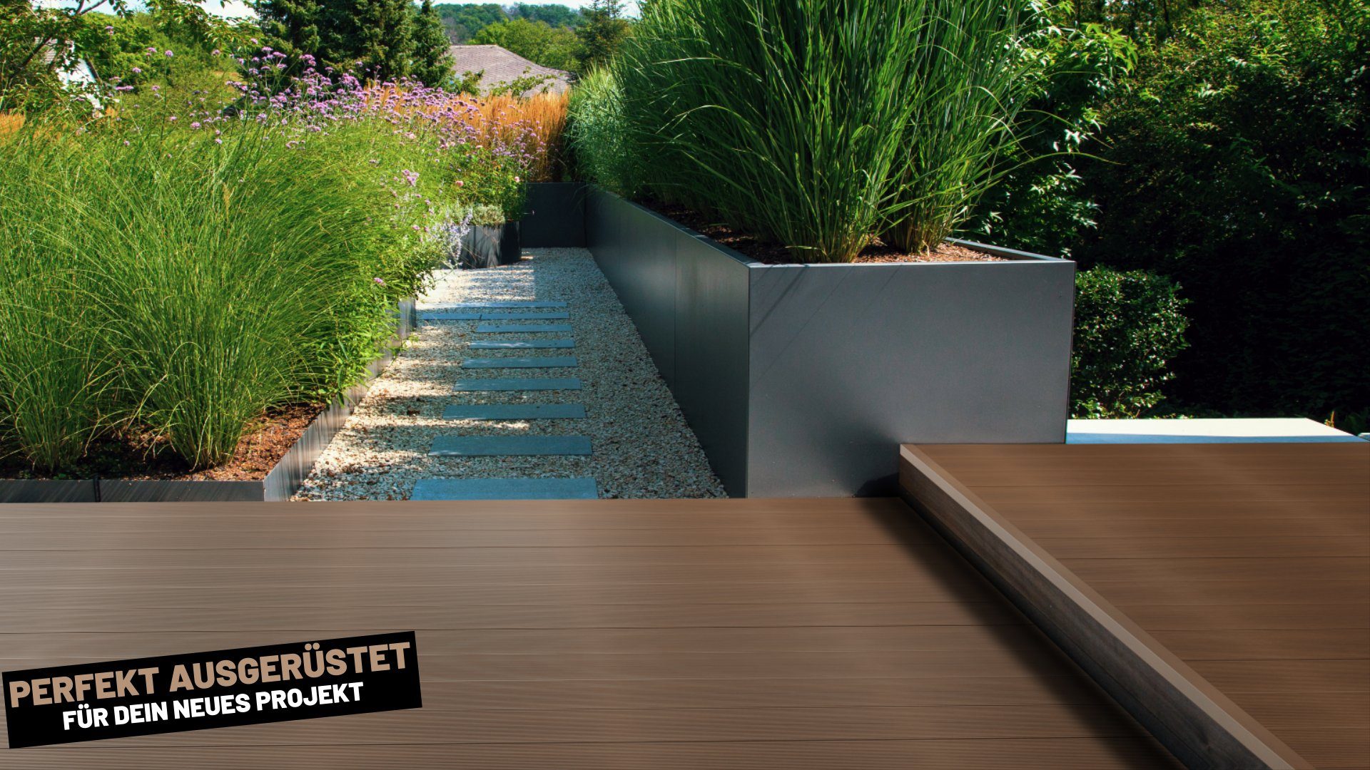 Endorphin Terrassendielen ® 16m² Braun WPC Terrassendielen Komplettset