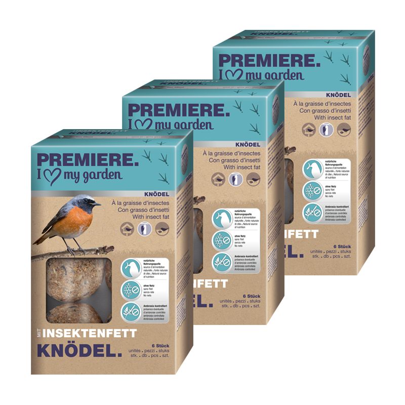 PREMIERE Meisenknödel PREMIERE Protein-Knödel 3x6 Stück
