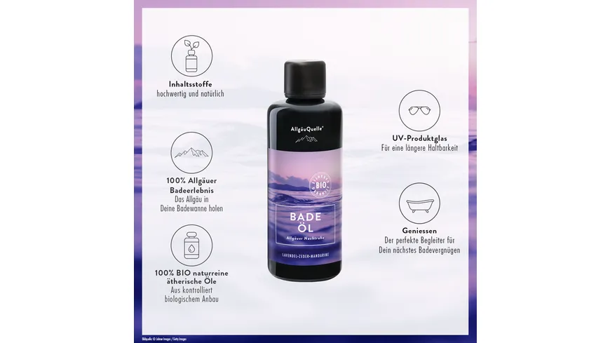 AllgäuQuelle Bade-Öl Allgäuer Nachtruhe 100 ml