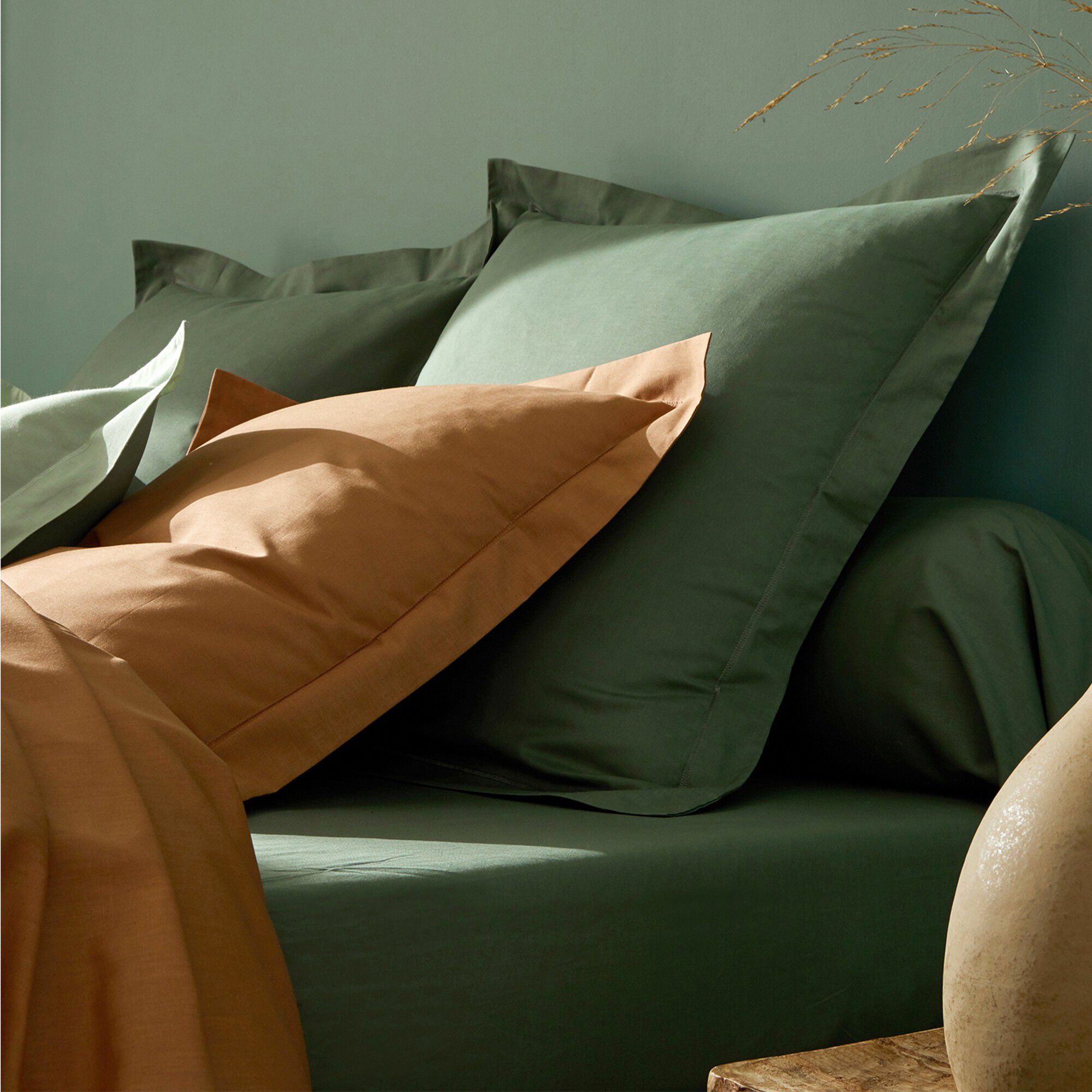 Linge de lit uni coton