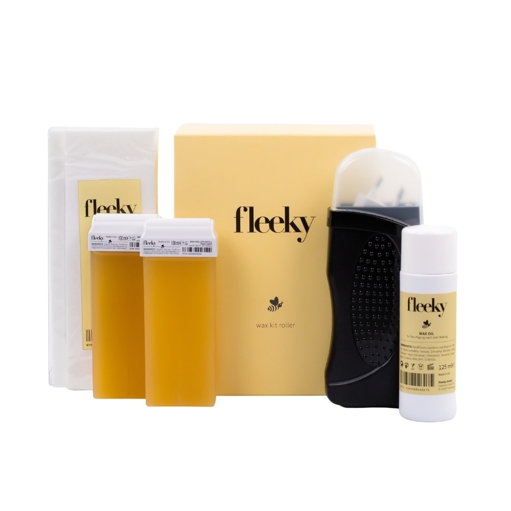 Fleeky Kit d'Épilation Complet - Chauffe cire Roll-On dépilatoire