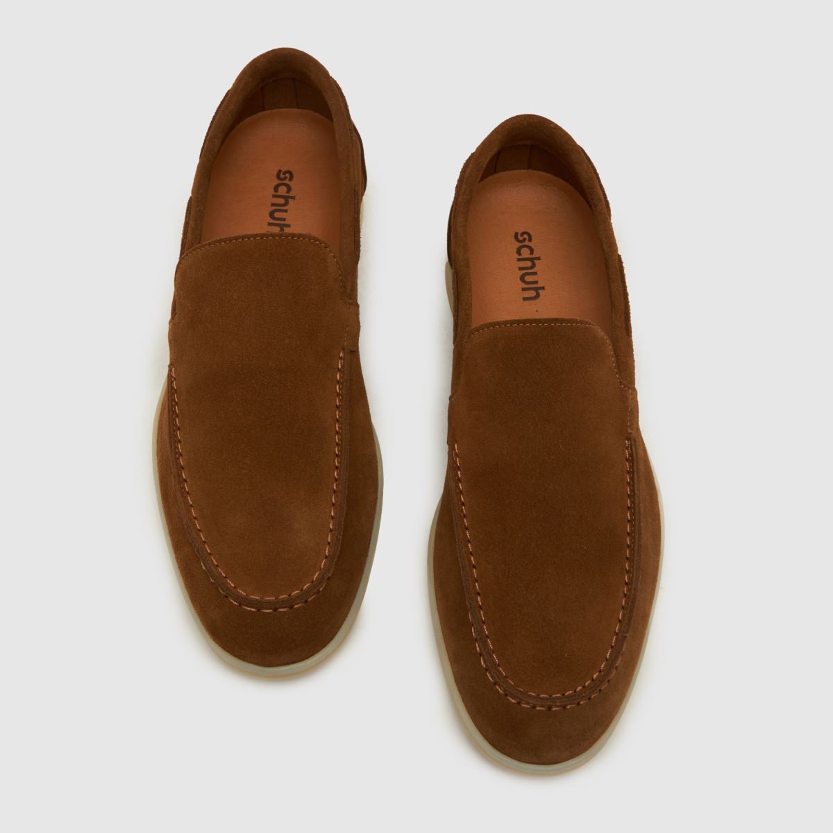 Schuh Philip – Bruna loafers i mocka
