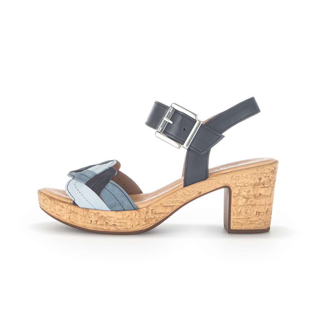 Gabor fashion Plateau Sandale blau