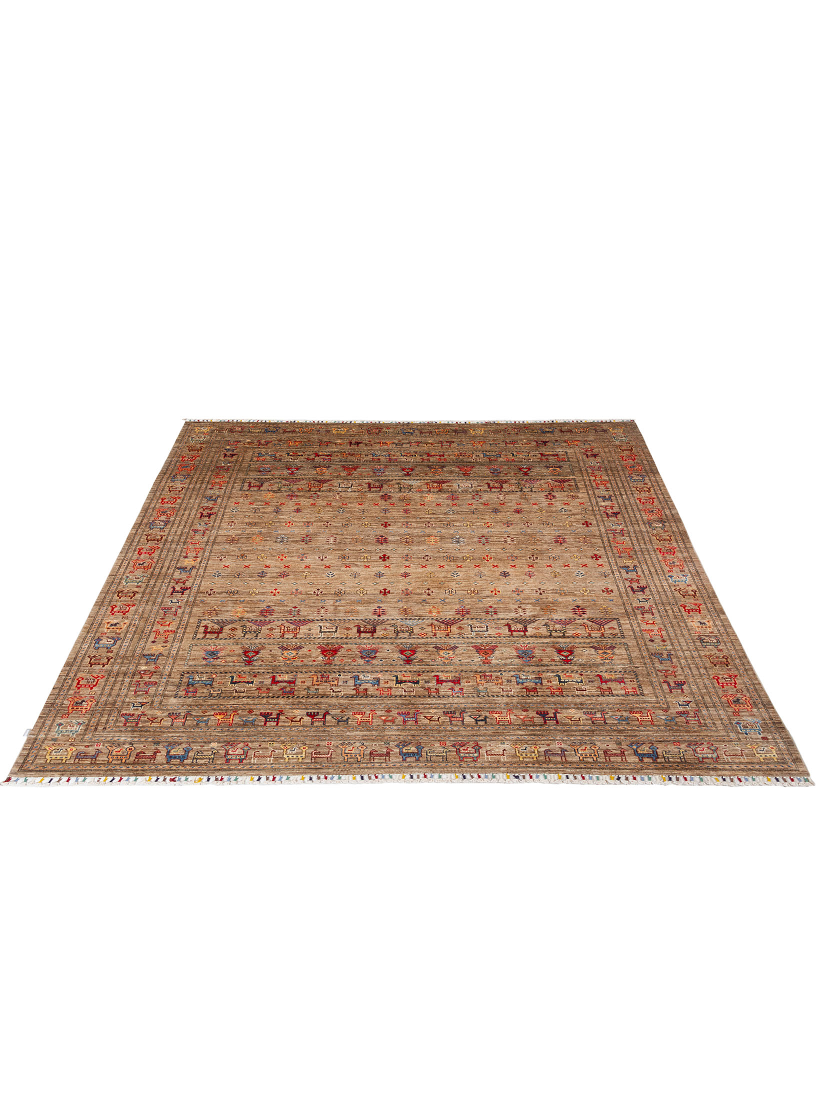 Chobi Schal ca. 298 x 247 cm, Unikat / Einzelstück