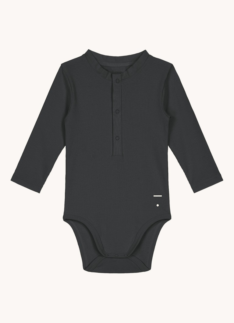 Salopetă Henley din amestec de bumbac organic Gray Label
