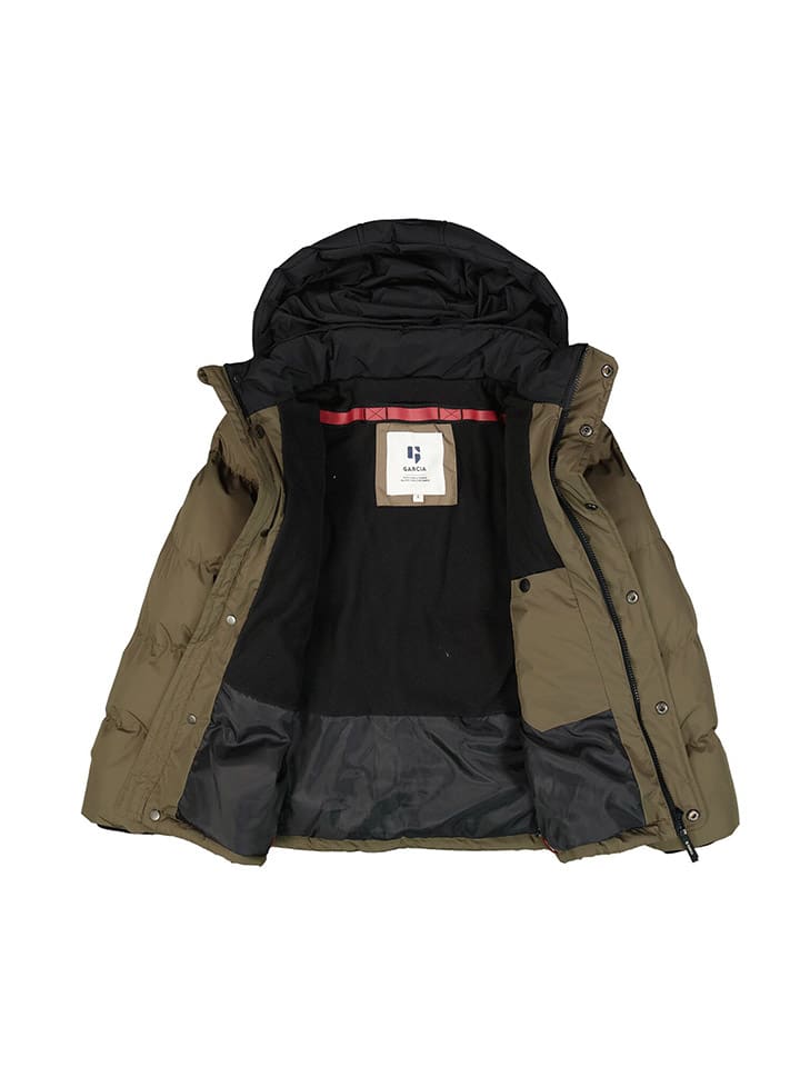 Garcia Steppjacke in Khaki/ Schwarz günstig kaufen
