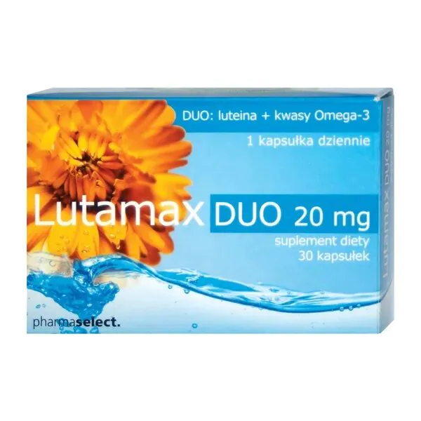Lutamax Duo 20 mg, maisto papildas regėjimui palaikyti, kapsulės