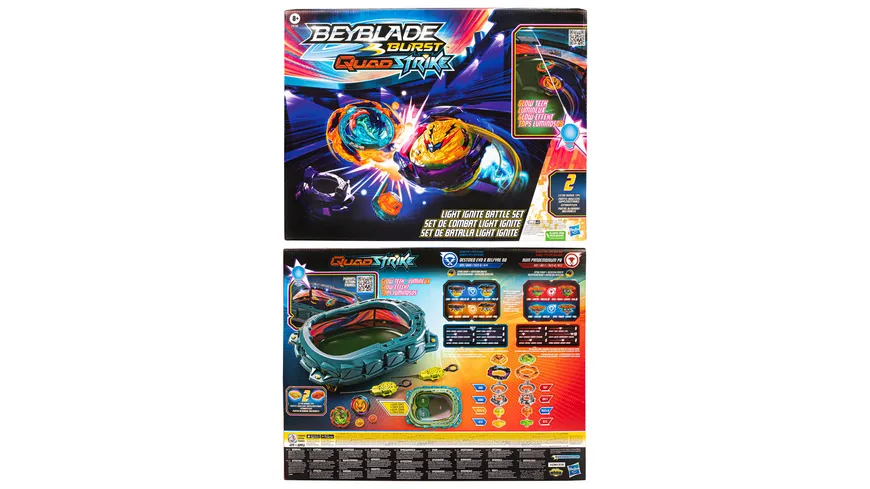 Hasbro - Beyblade Burst QuadStrike Light Ignite Battle Set
