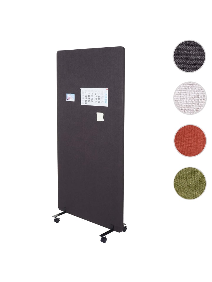 MCW Akustik-Trennwand G77, 167x80cm braun-grau günstig kaufen onesize