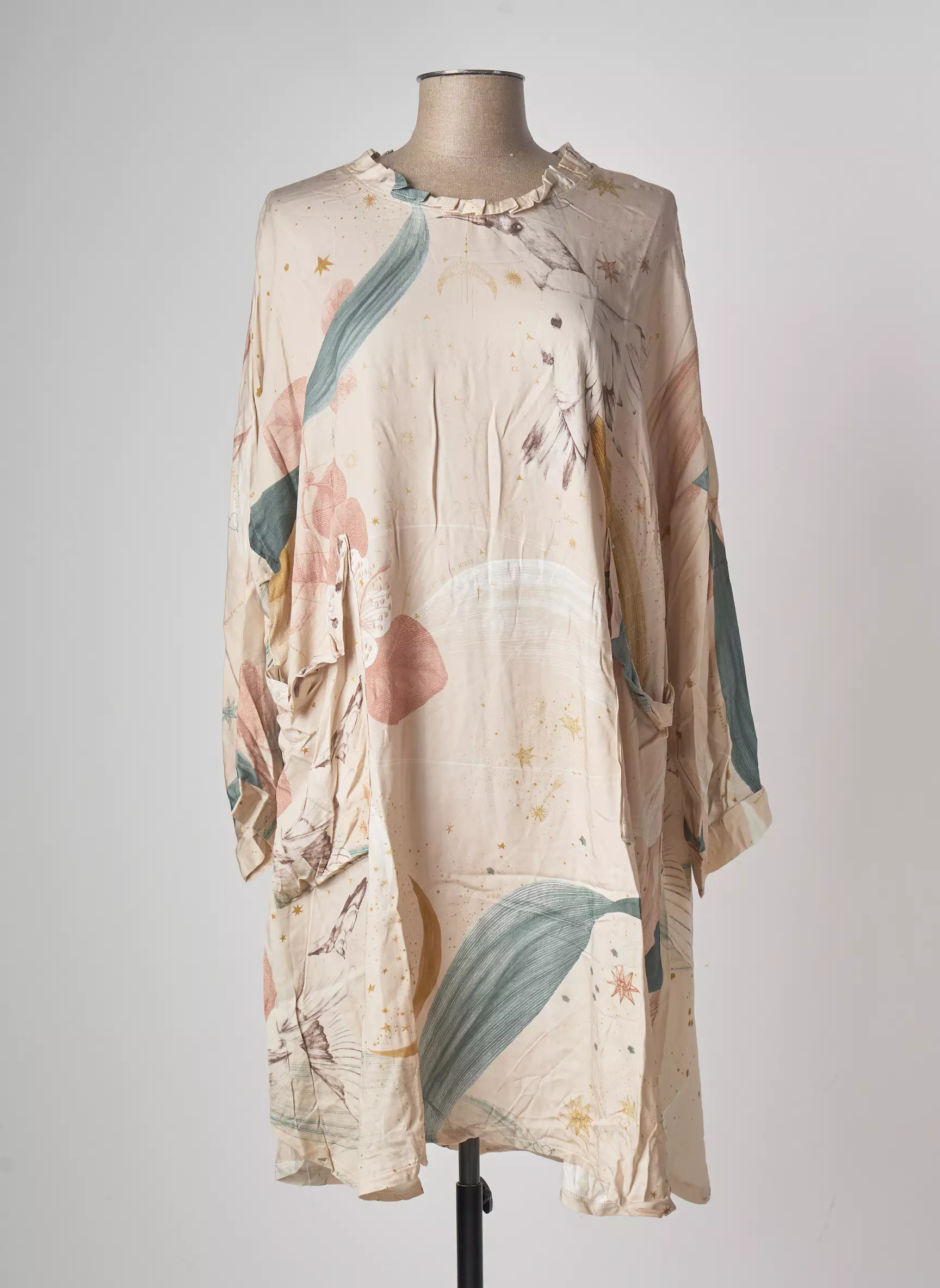 Tendance Unique Robes Mi Longues Femme couleur rose