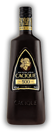 Cacique Extra Anejo 500 Cacique Extra Anejo 500 Hergestellt im Gedenken an die Entdeckung der Neuen Welt vor 500 Jahren. 0,7	 Liter - Vol 40%
