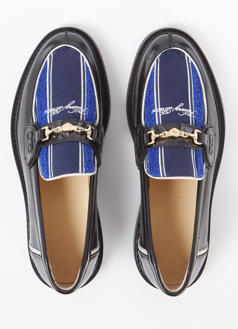 Filling Pieces -jerseynahkaiset loaferit teddy-yksityiskohdilla