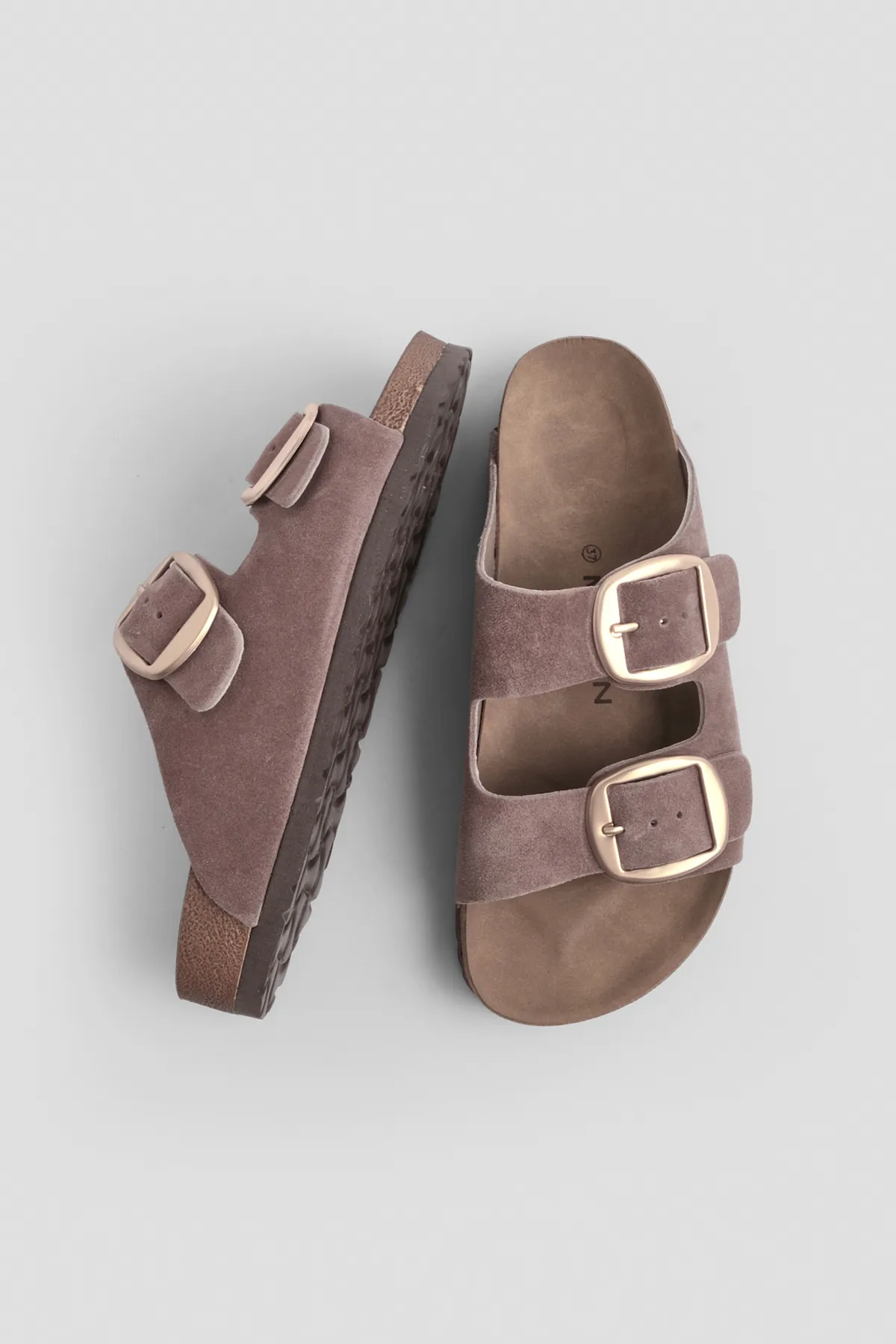 Marjin  Pantolette - Braun - Flacher Absatz