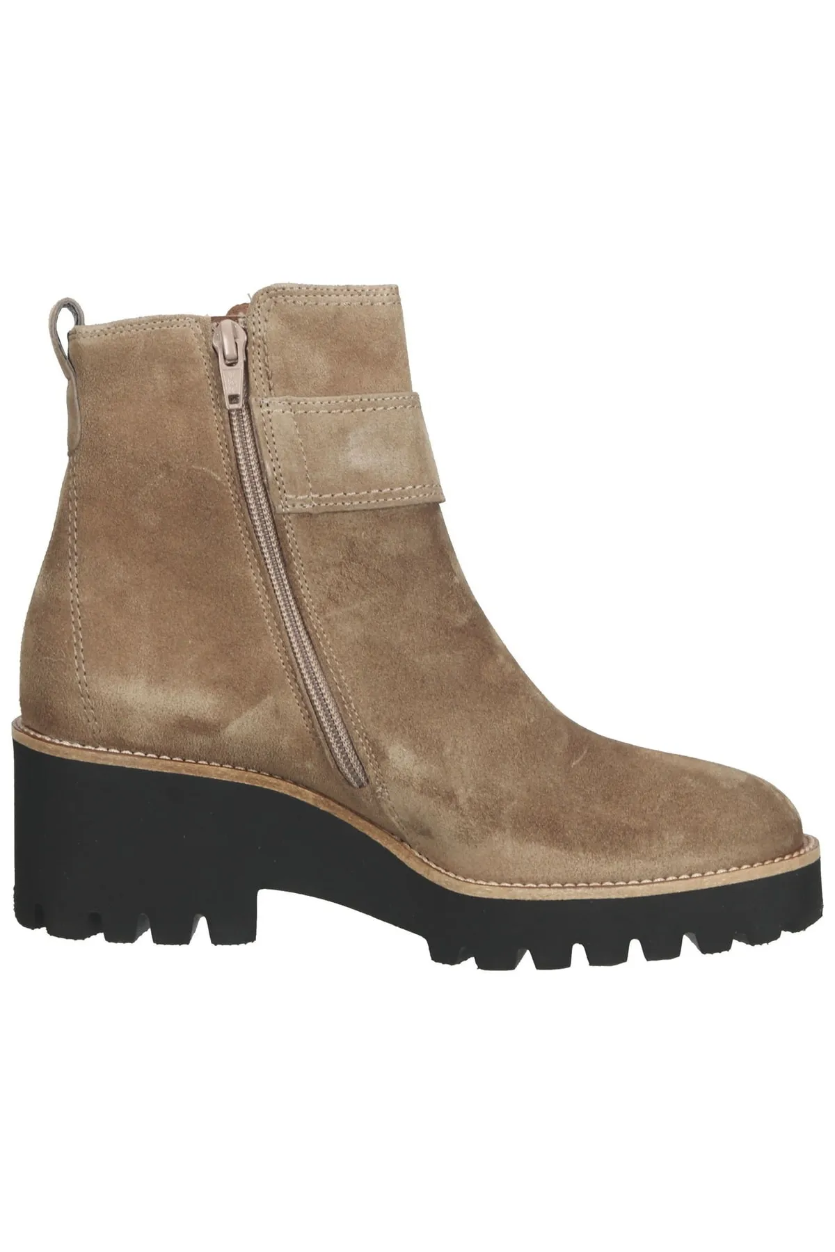 Paul Green  Stiefelette - Beige - Blockabsatz