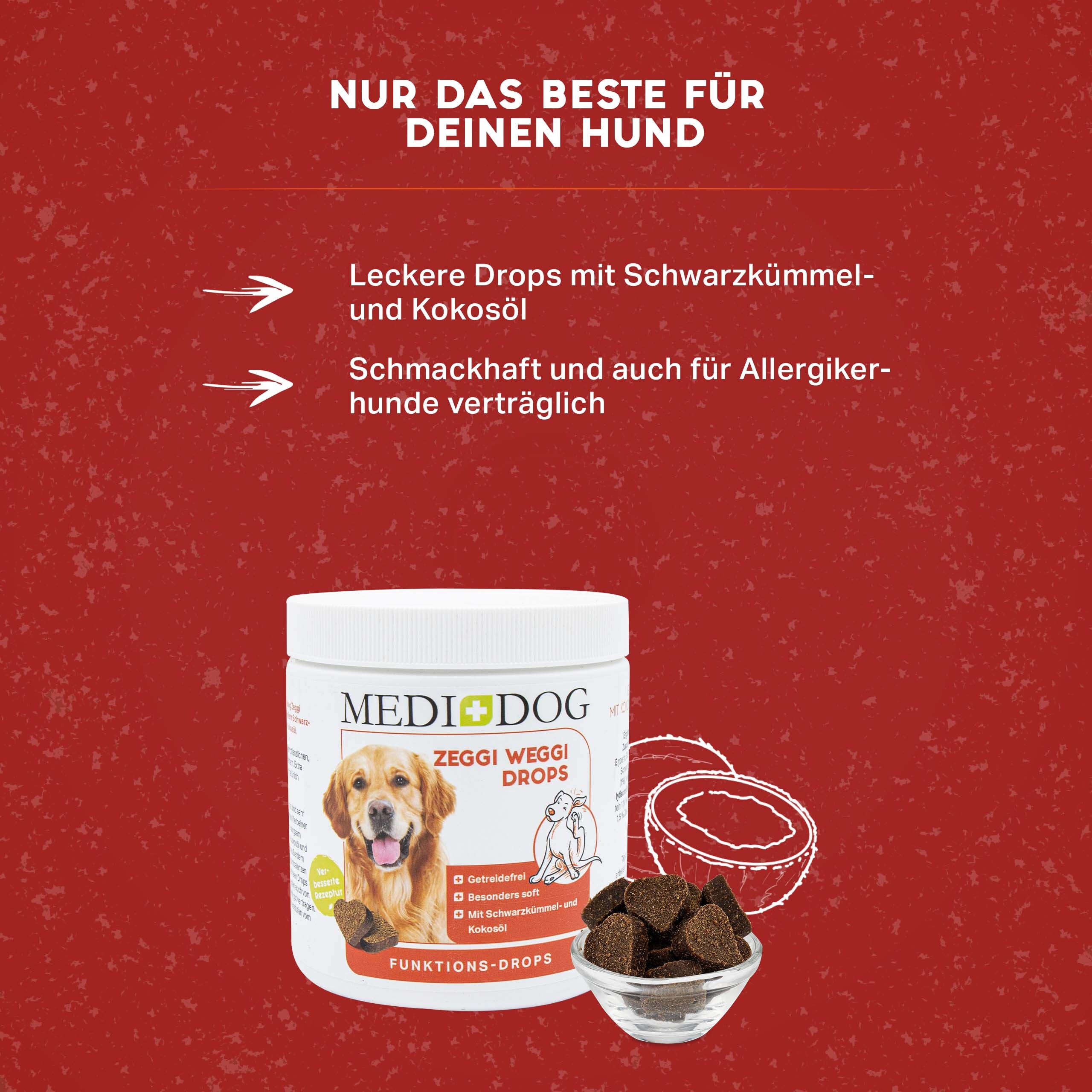 MediDog Ergänzungsfutter & Aufzucht MediDog Zeggi Weggi Drops