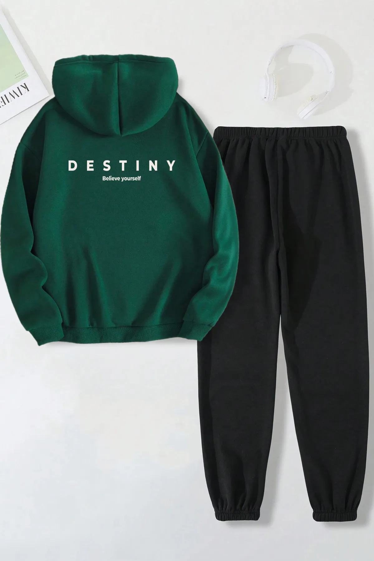 uyguntarz  Bedrucktes Unisex-Trainingsanzug-Set „Destiny“.