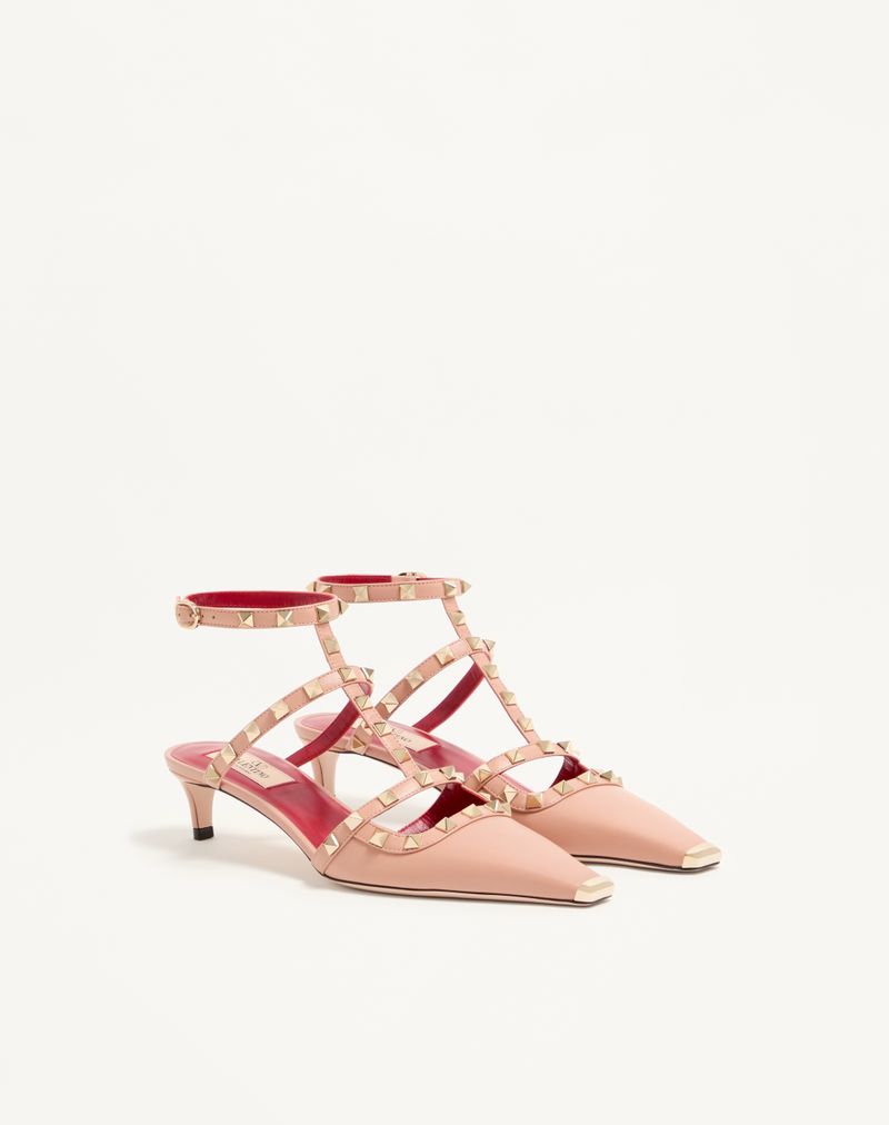 Rockstud Decote em Pele de Cabra 40mm