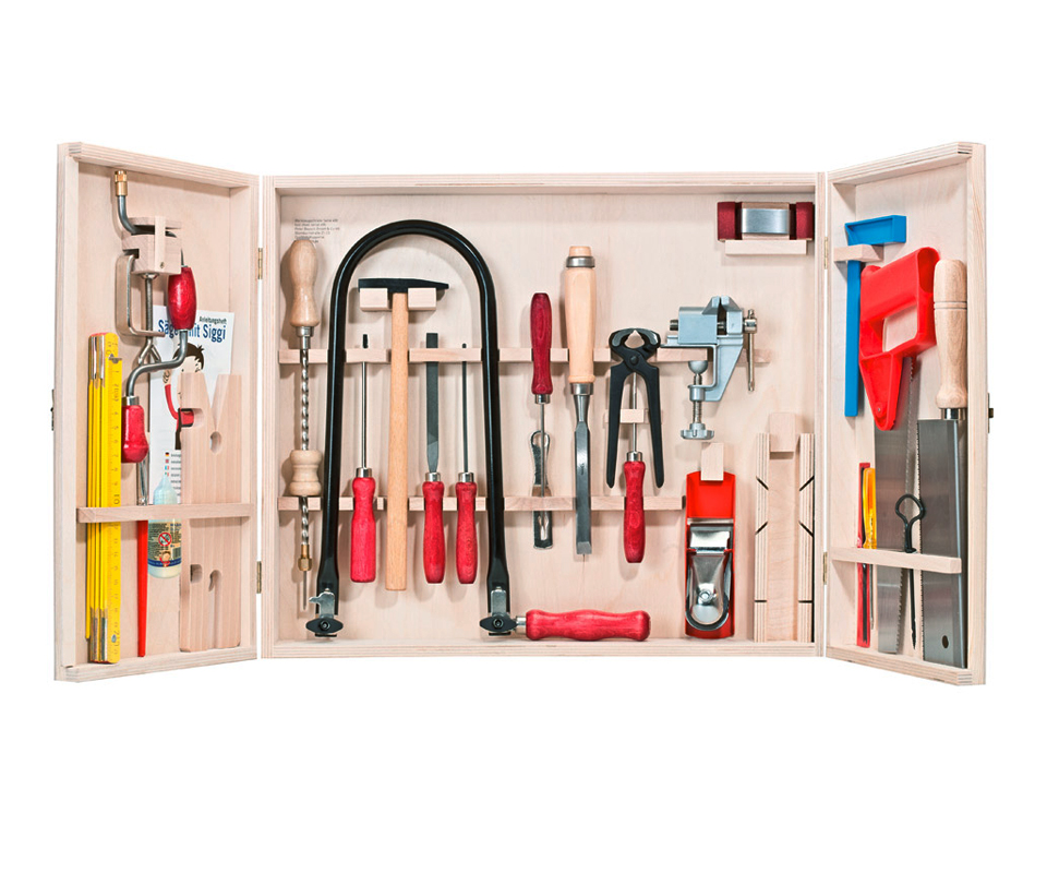 PEBARO Profi-Laubsägeschrank, 33 Teile