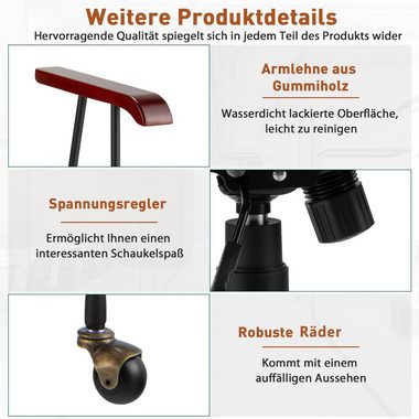 COSTWAY Drehstuhl, Bürostuhl bis 150 kg, 89,5 bis 97,5cm höheverstellbar