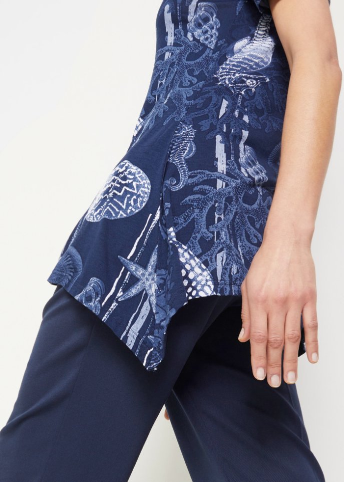 Longshirt mit Zipfel