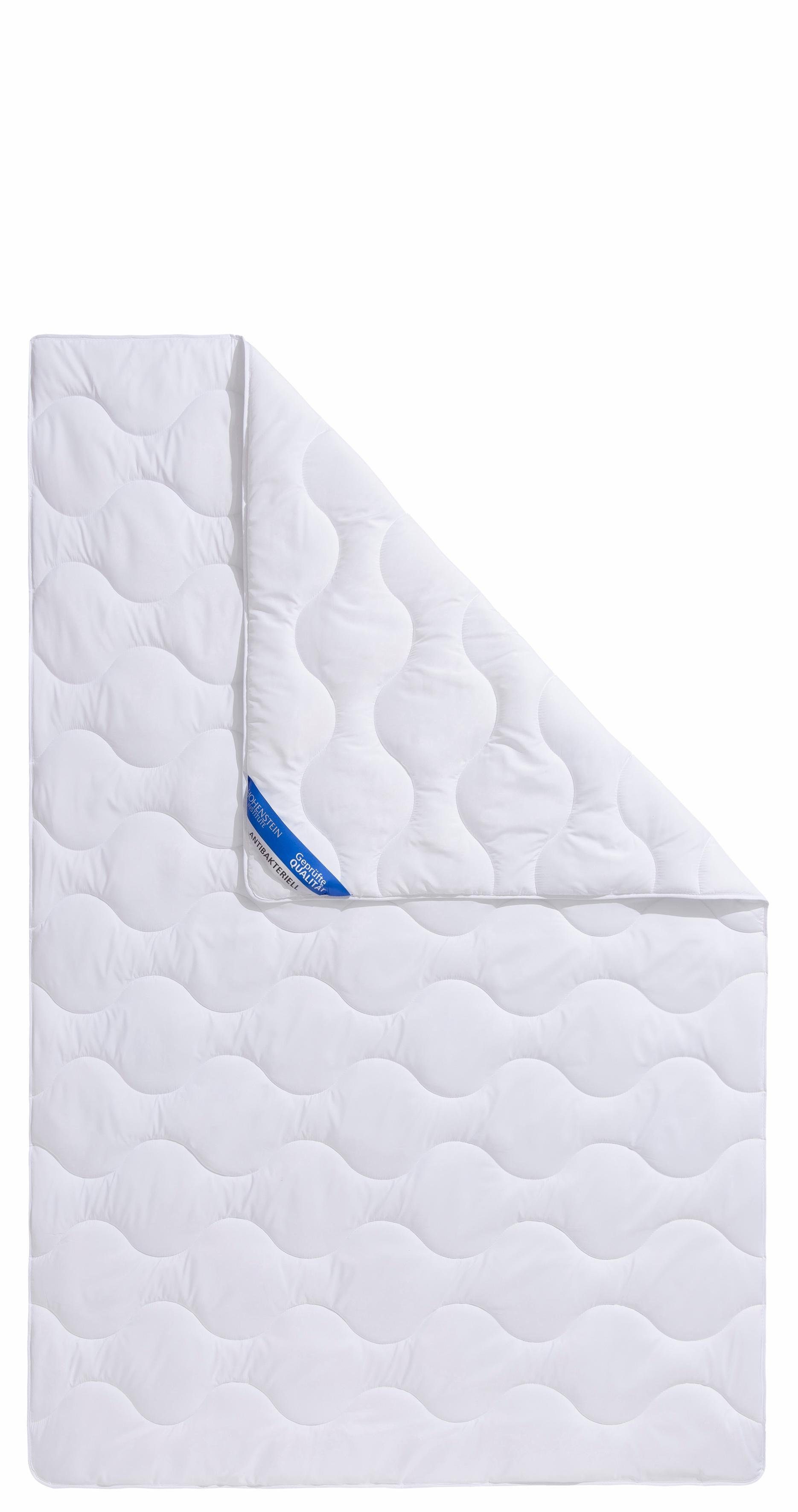 Kunstfaserbettdecke, Hohenstein Bettdecke, 135x200 oder 155x220 cm, für Sommer oder Winter, Jekatex, Füllung: Polyester, Bezug: Polyestergewebe, mit antibakterielle Wirkung durch Aegis-Technologie