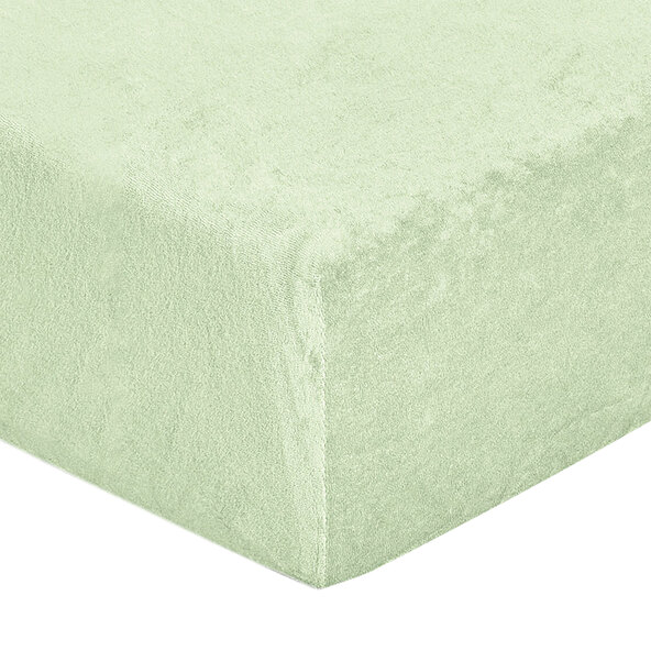 Supersoft Frottee-Stretch-Spannbetttuch, 180-200 x 200 cm, grün
