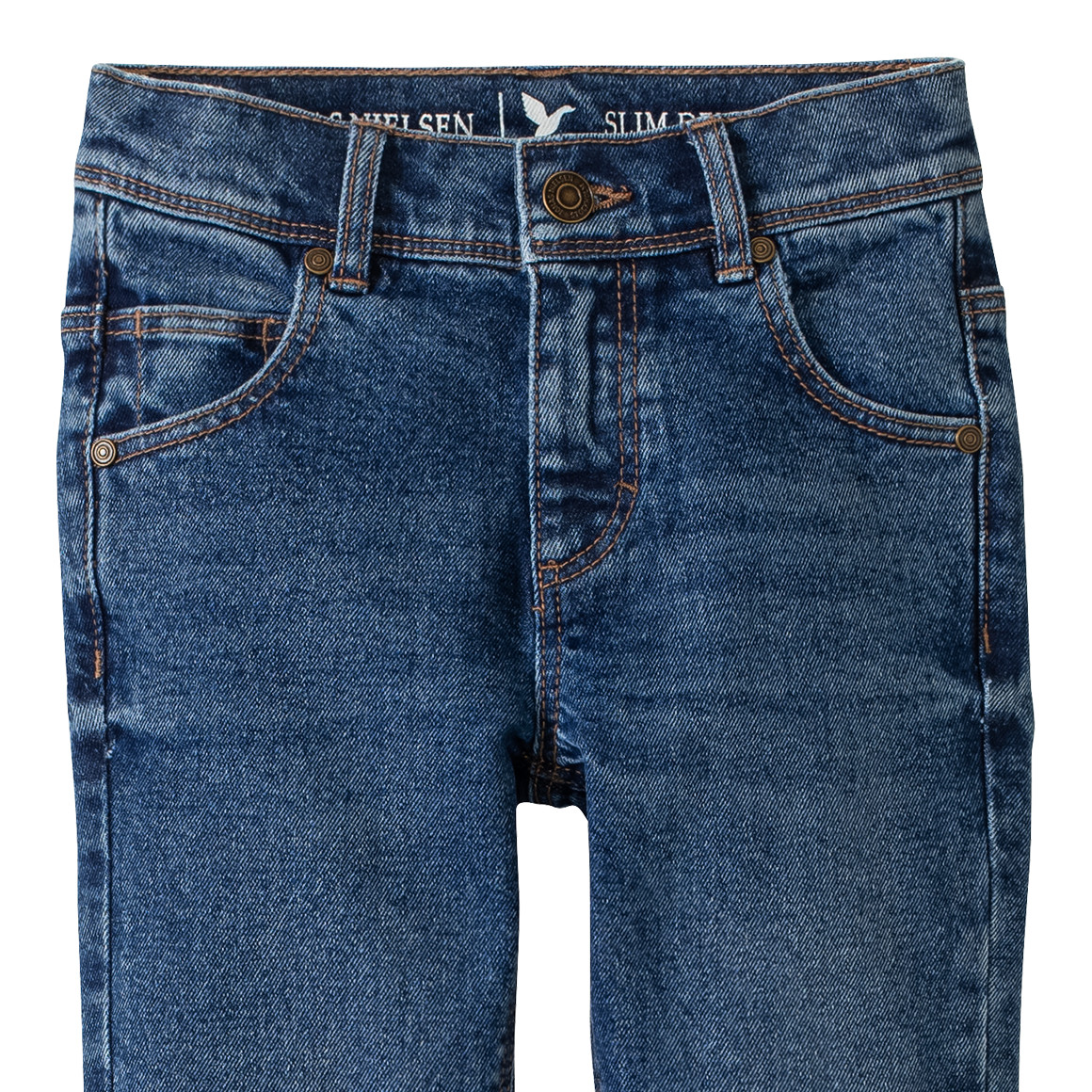 Jungen Slim-Jeans mit verstellbarem Bund