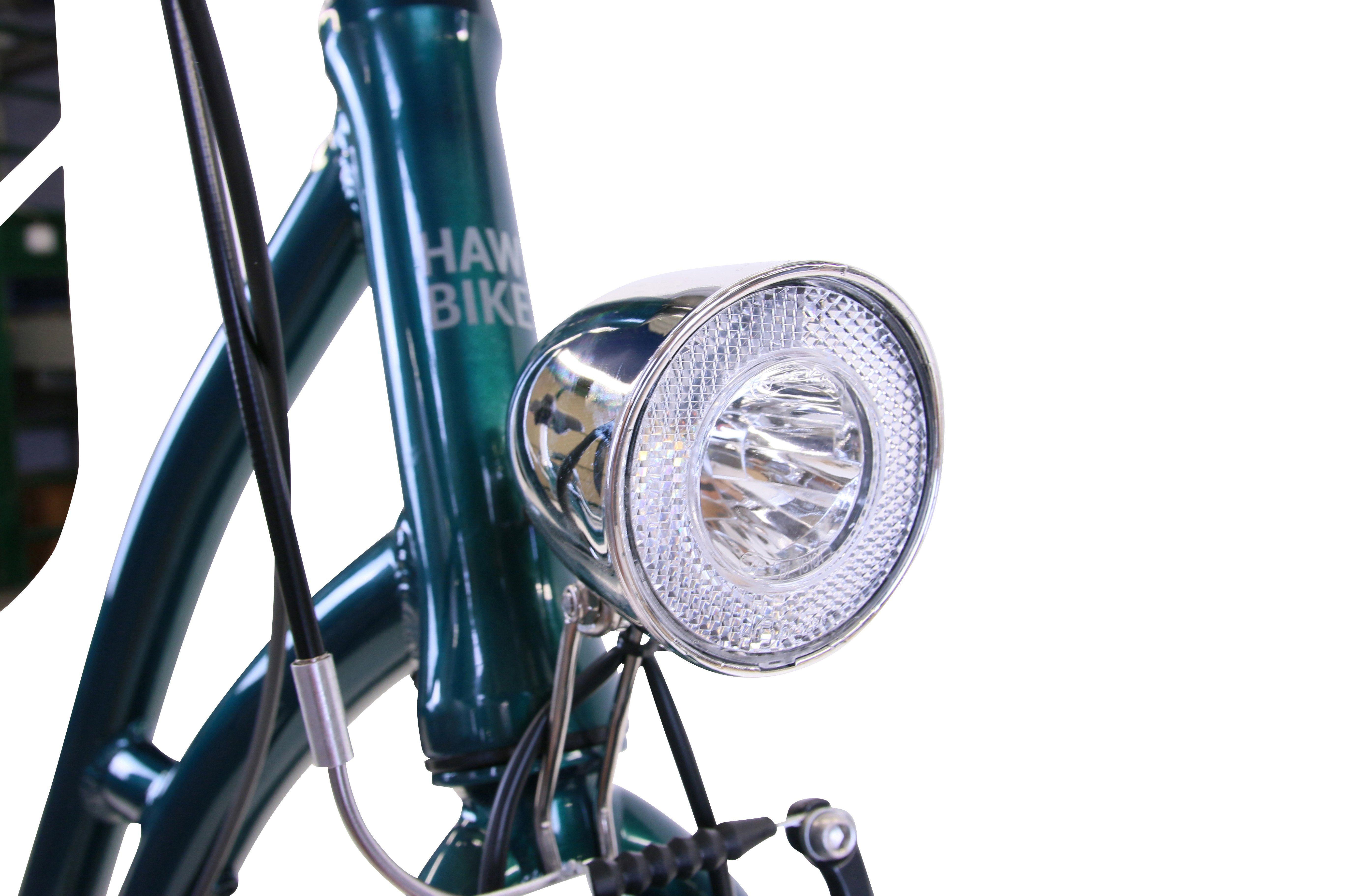 HAWK Bikes Cityrad HAWK City Classic Joy British Green, 3 Gang Shimano Nexus Schaltwerk
