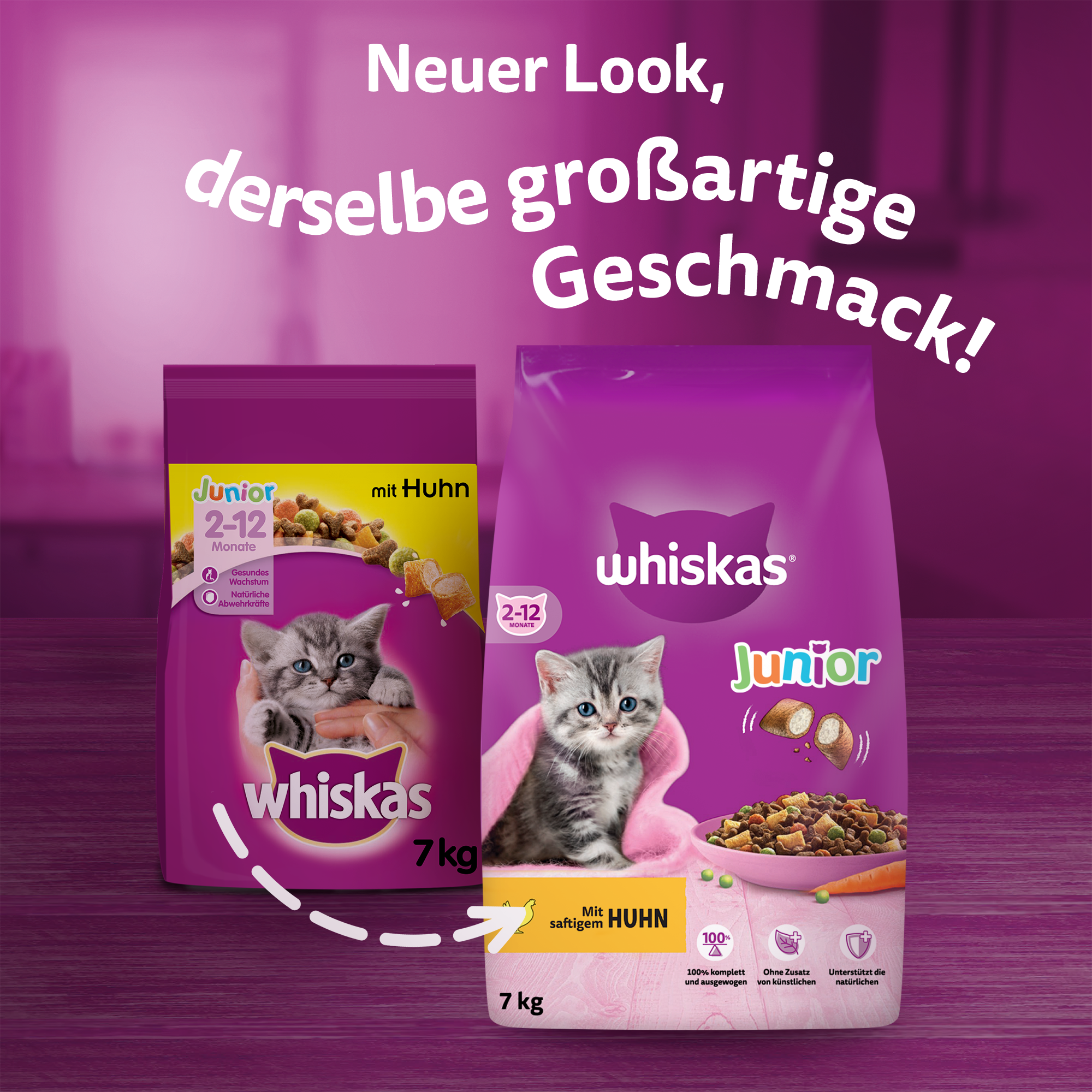 Whiskas Trockenfutter Whiskas Junior Huhn 7 kg
