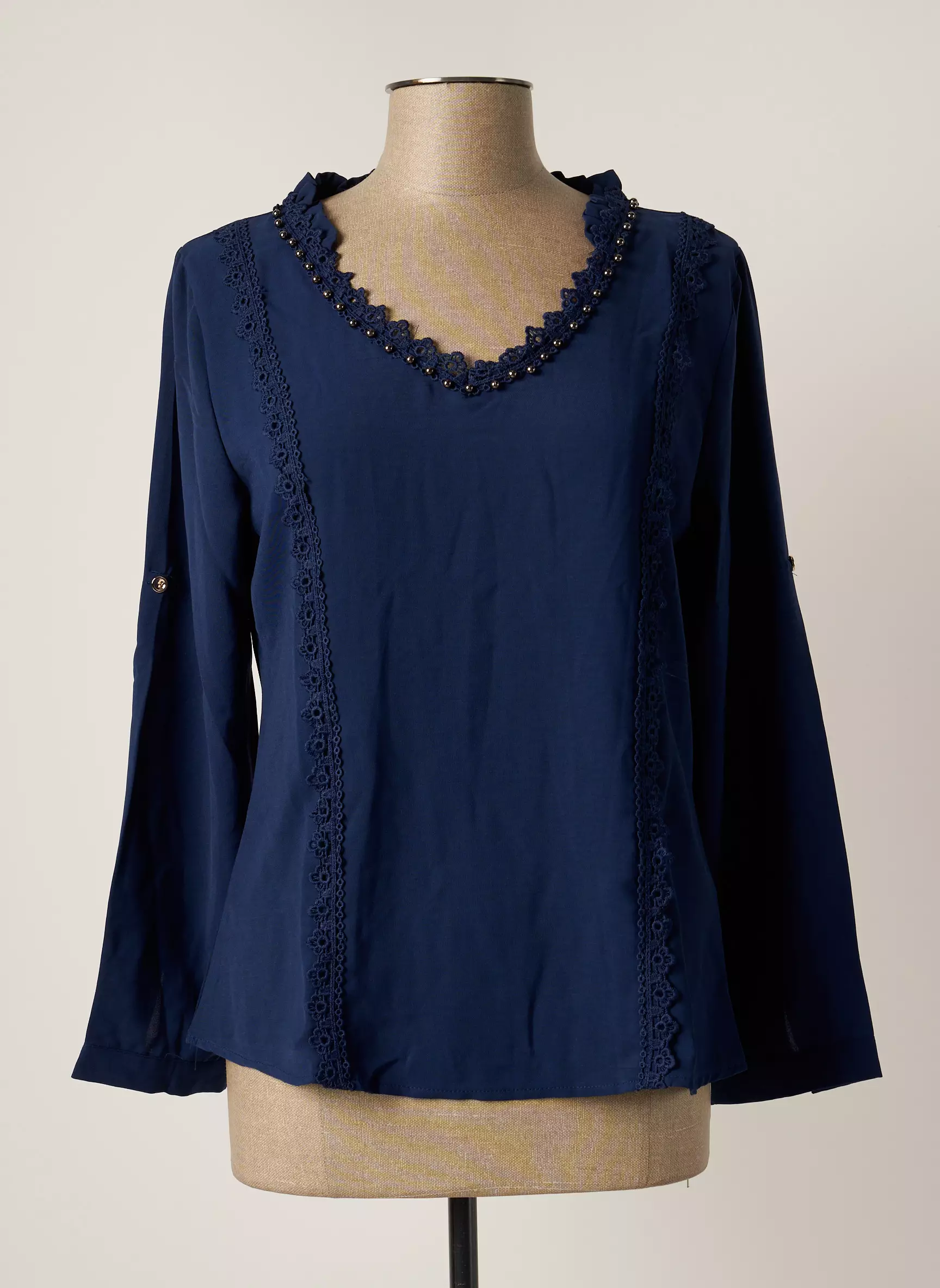 Rose Blouses Femme couleur bleu