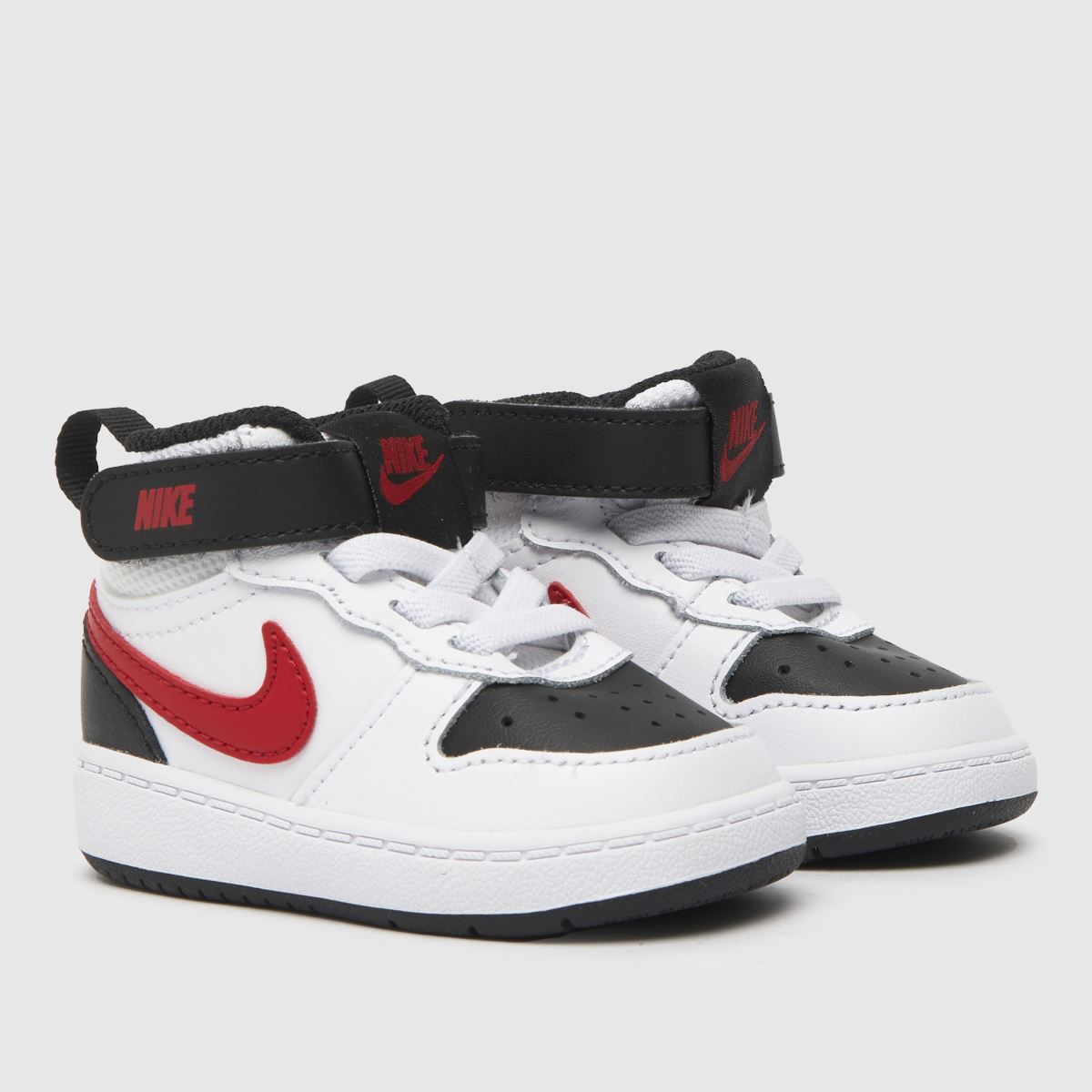 Nike Court Borough Mid 2 fehér és piros kisgyermek cipő